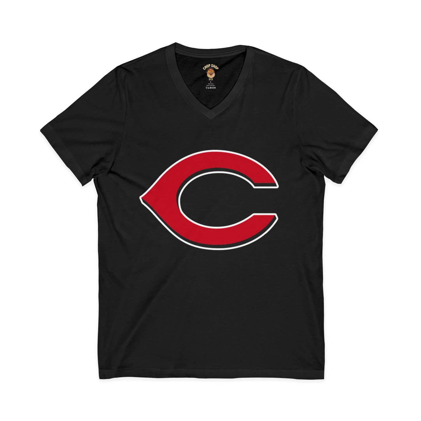 Cincinnati-Style Red 'C' V-Neck Tee