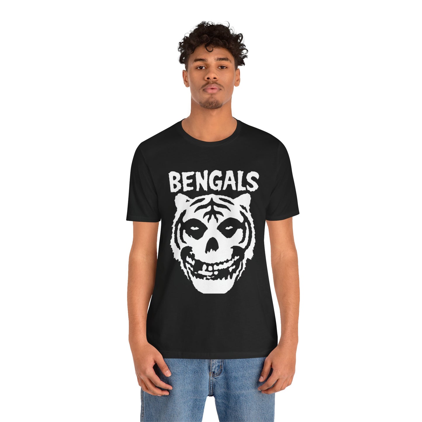 Bengals Skull Tee — Vintage Tiger Skull Graphic T‑Shirt