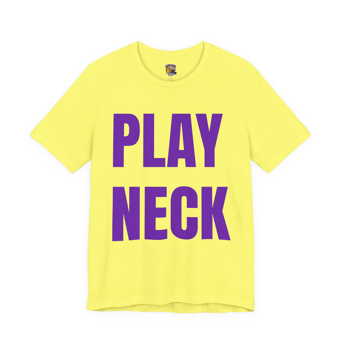 🐯 PLAY NECK Graphic Tee 🎺💜💛