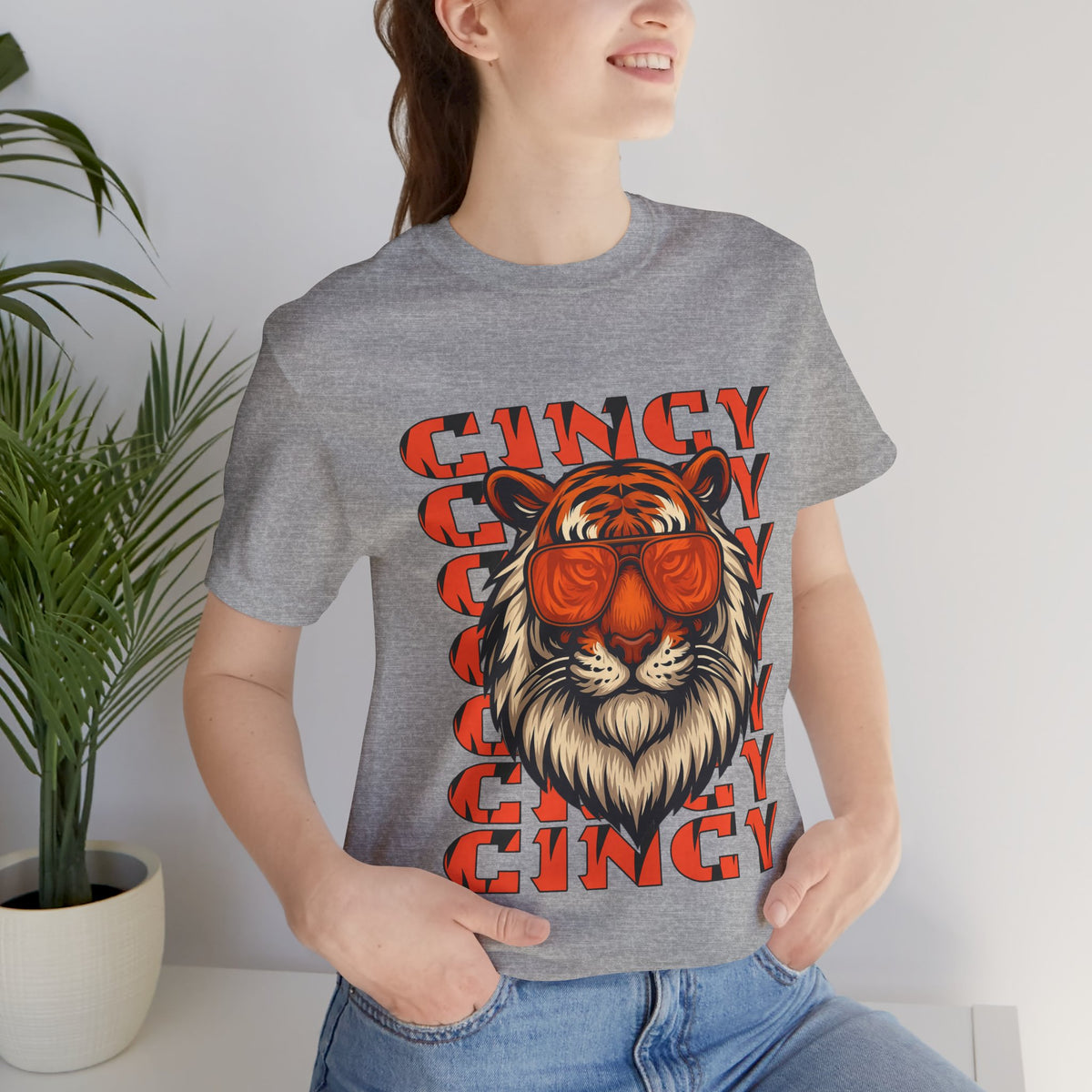Cincy Tiger Unisex Jersey Short Sleeve Tee