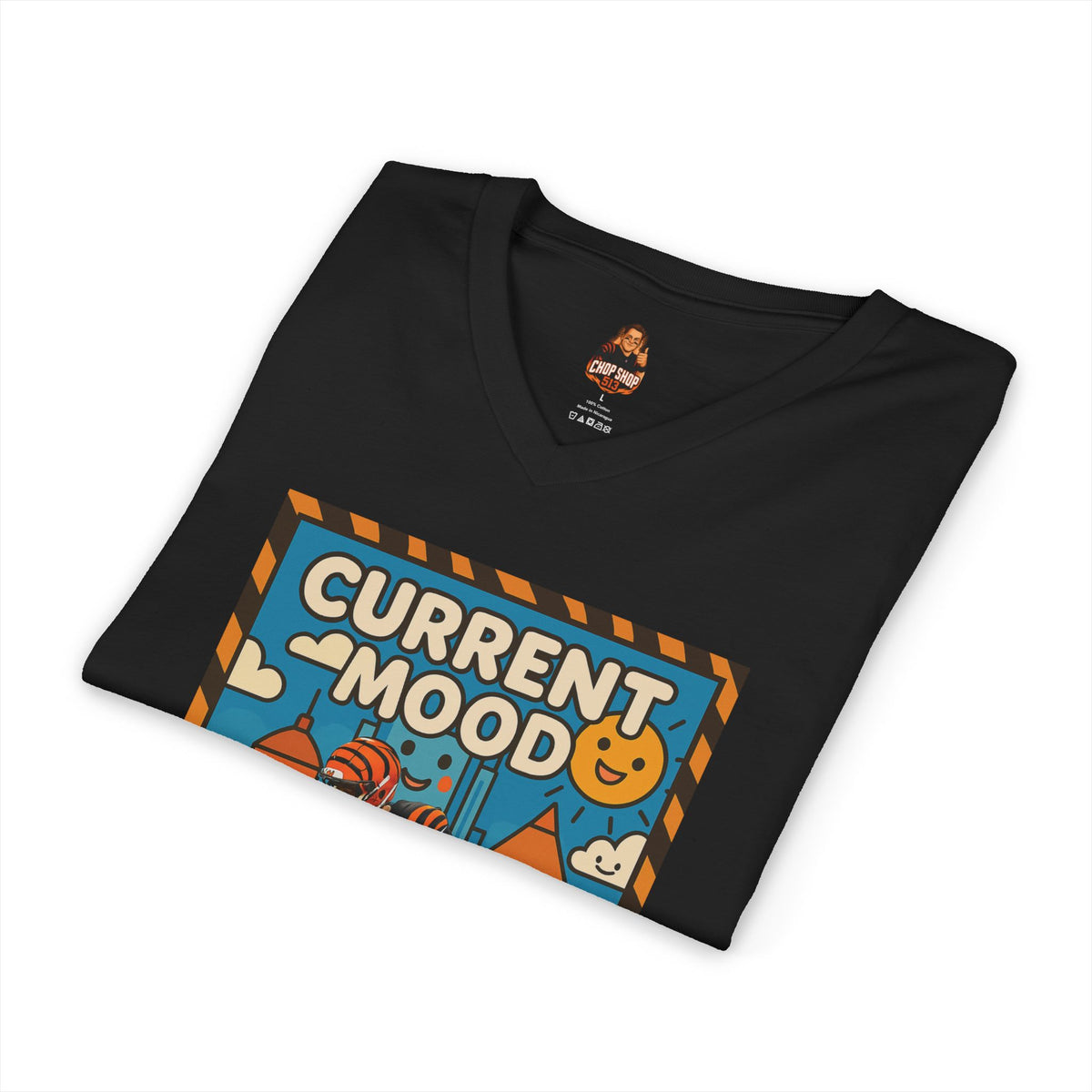 Current Mood: Hitting the Griddy T-Shirt – Joe Burrow Cincinnati Football V Neck Tee