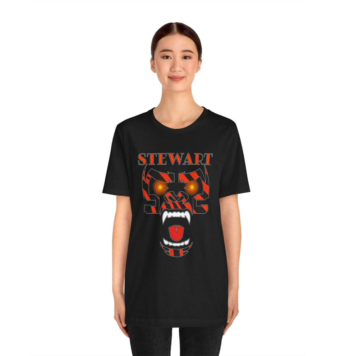 STEWART Fierce Gorilla WhoDey Design Graphic Tee - '