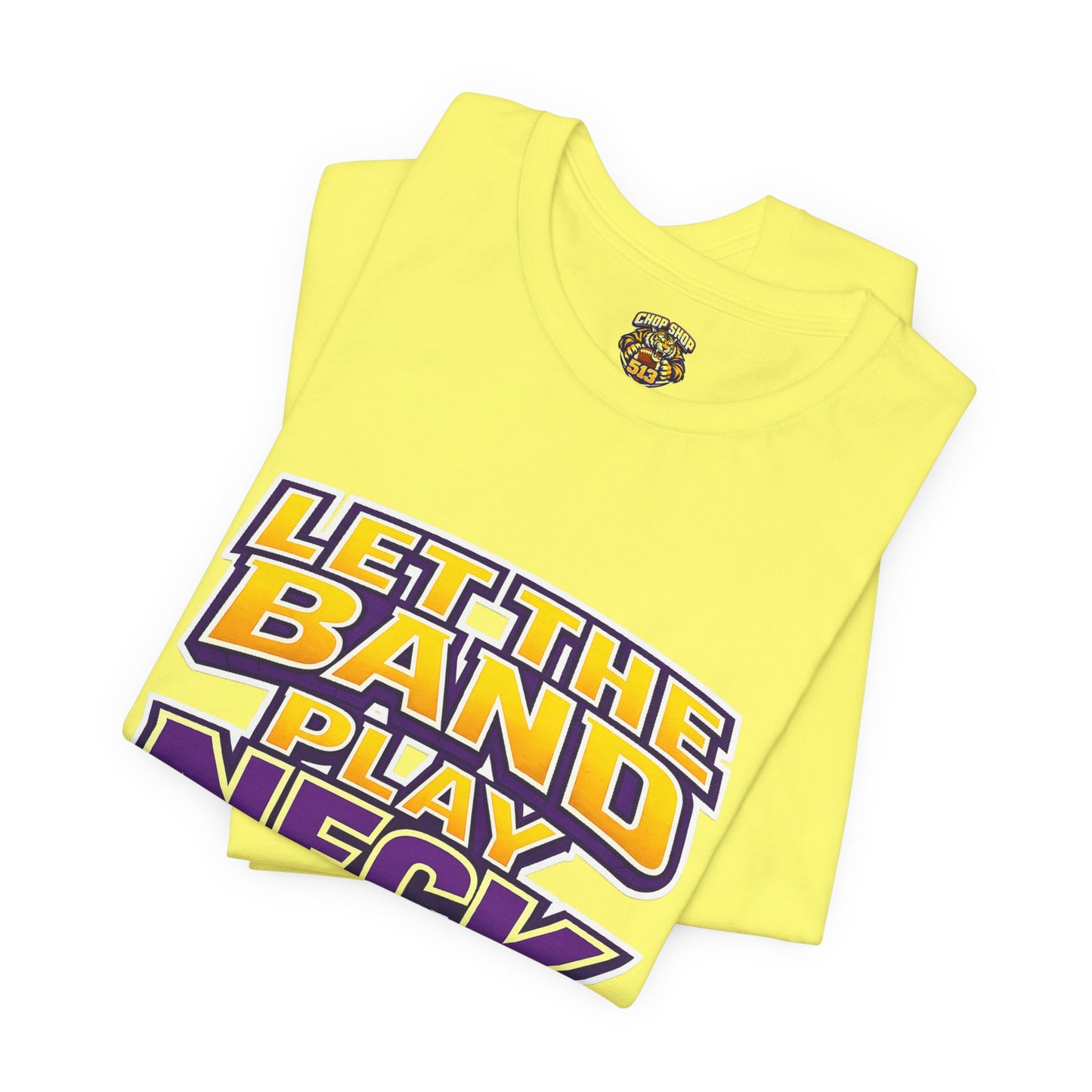 Let The Band Play Neck T-Shirt – Retro Sports Band Tee