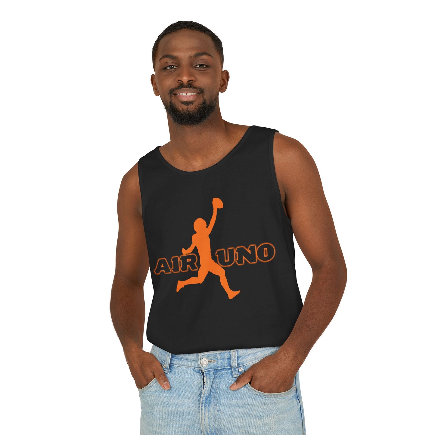 Air Uno Tank Top, Unisex Athletic Shirt, Summer Sportswear, Gift for Athletes, Trendy Workout Apparel