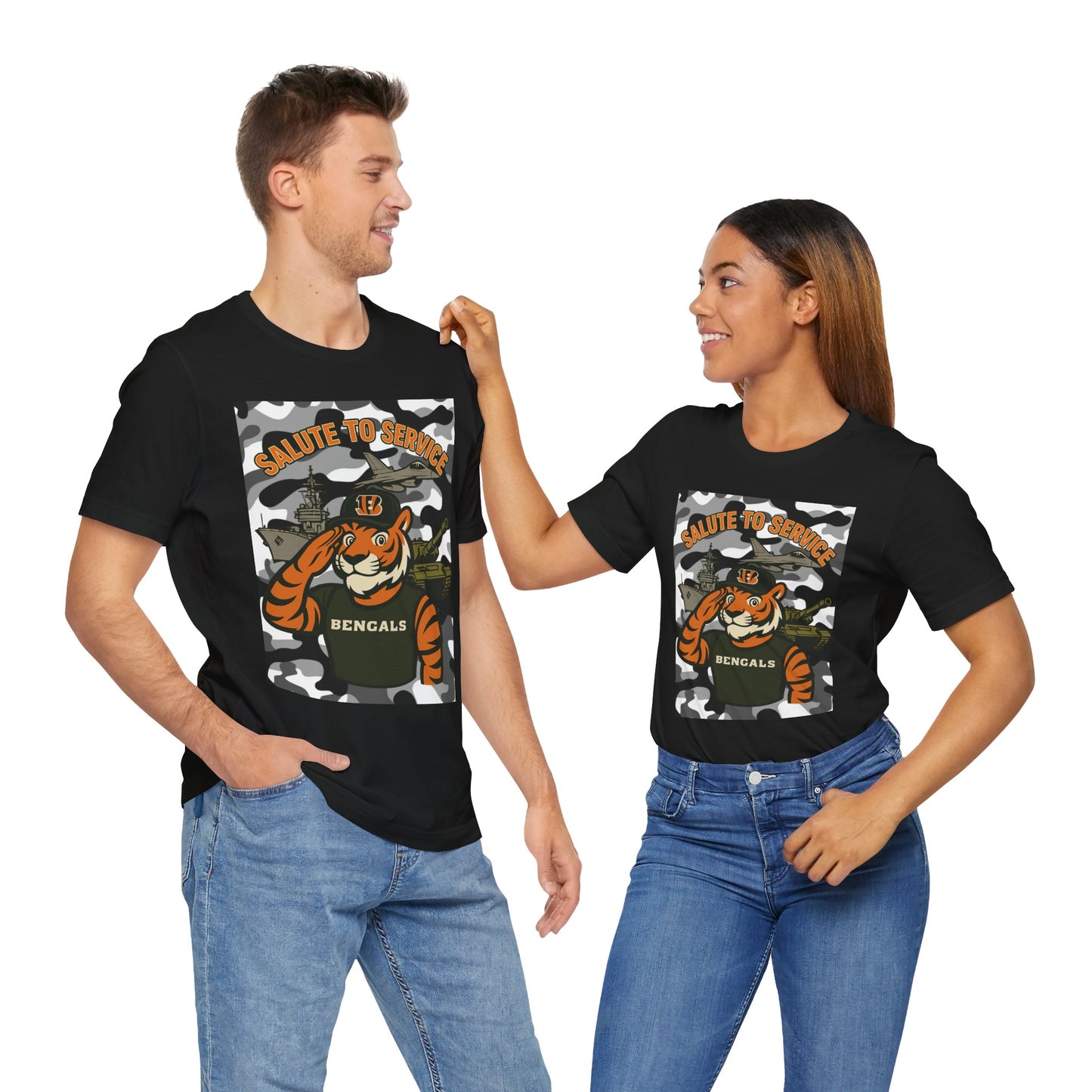 Salute to Service Tigers Unisex Jersey Tee - Camo Design