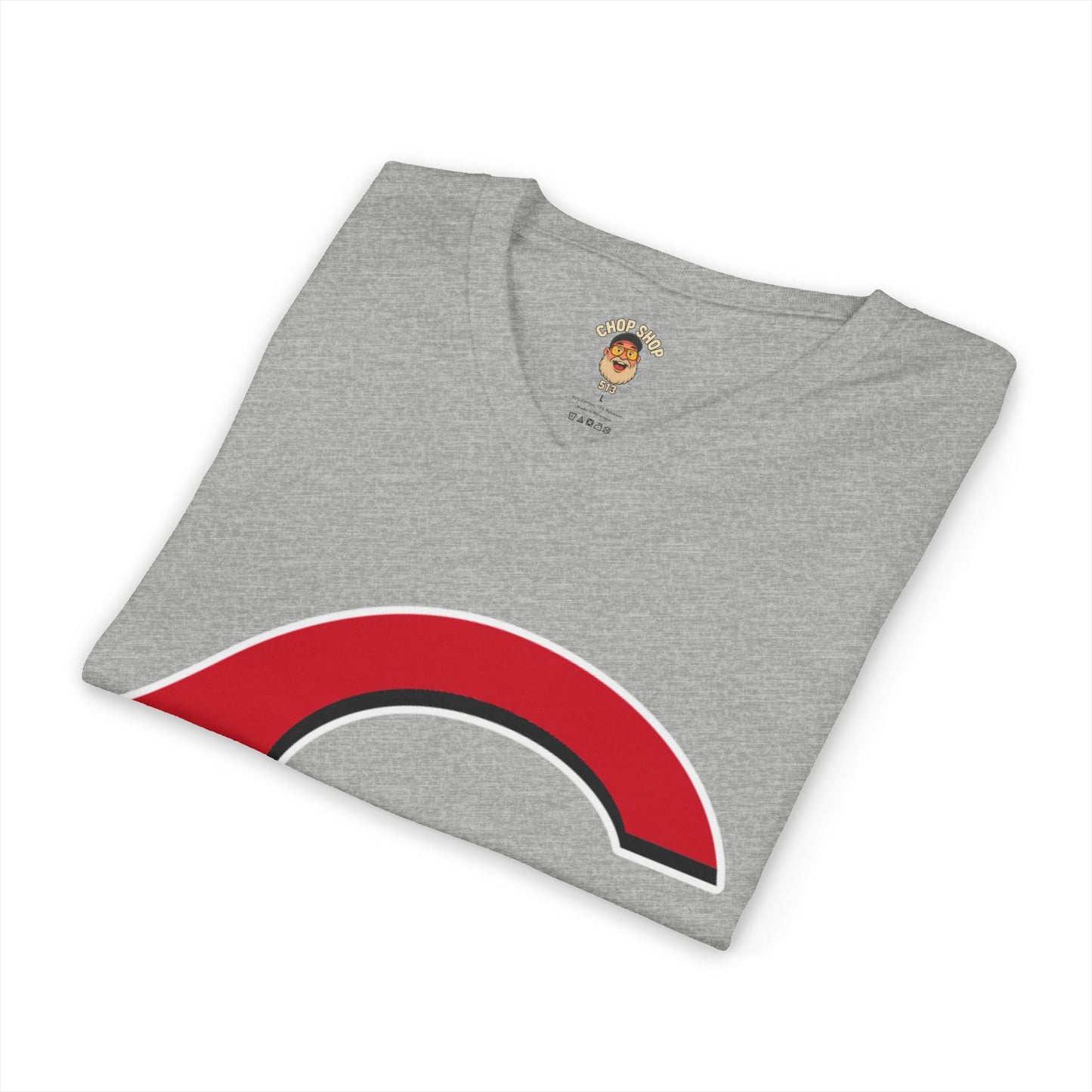 Cincinnati-Style Red 'C' V-Neck Tee