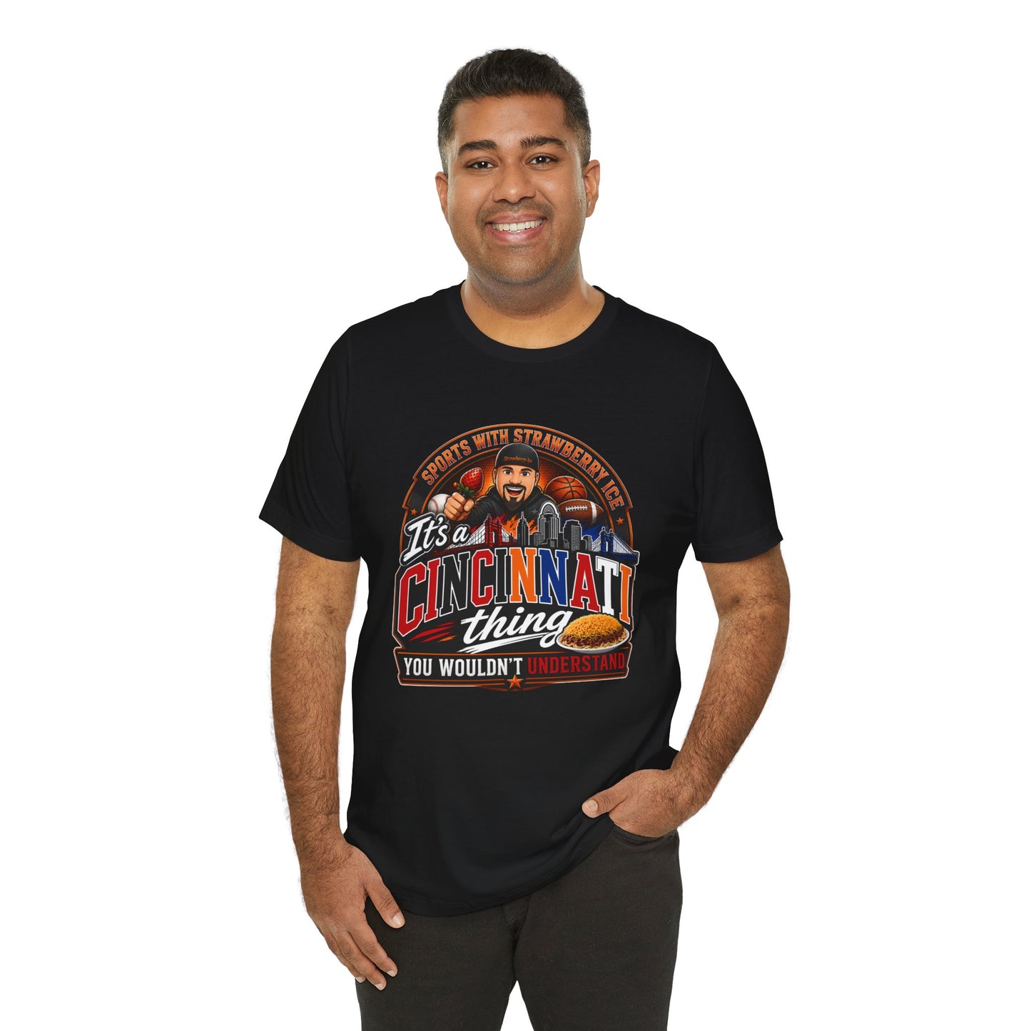 Sports with Strawberry Ice - Cincinnati Thing T‑Shirt — Cincinnati Pride Tee
