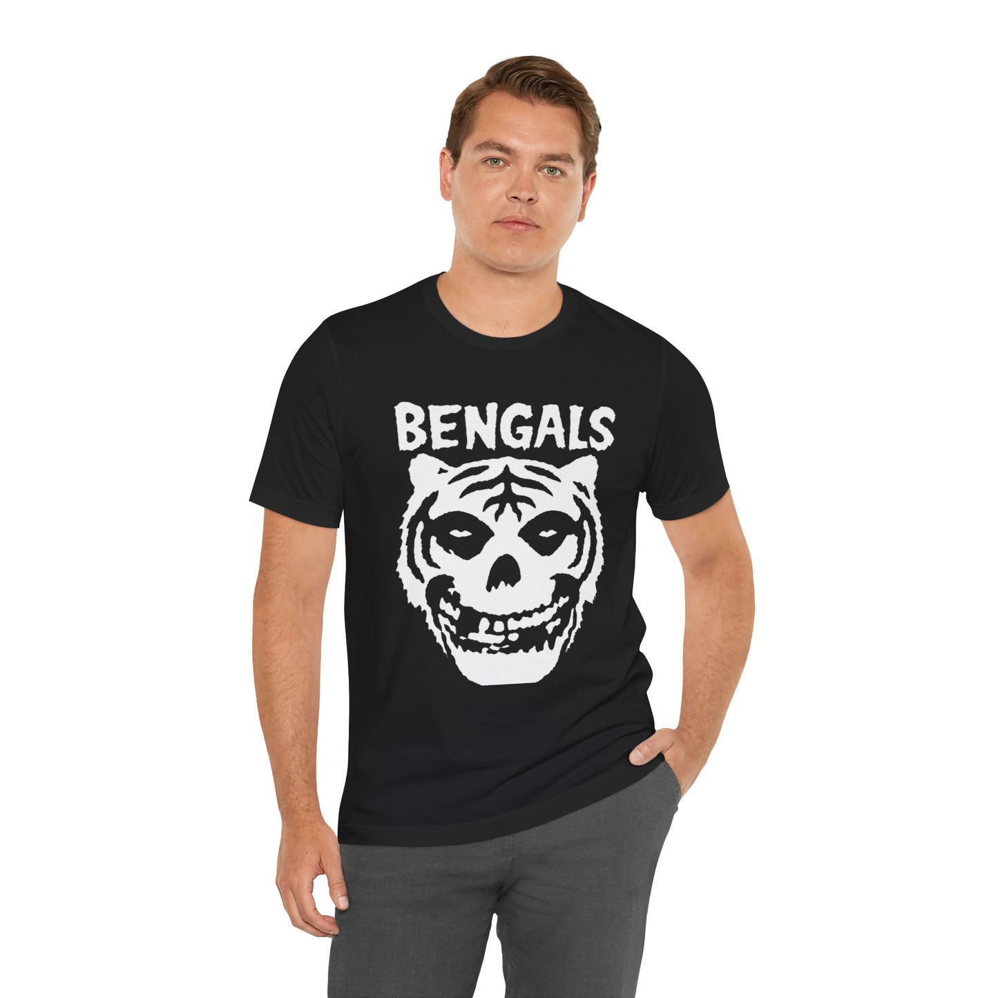 Bengals Skull Tee — Vintage Tiger Skull Graphic T‑Shirt