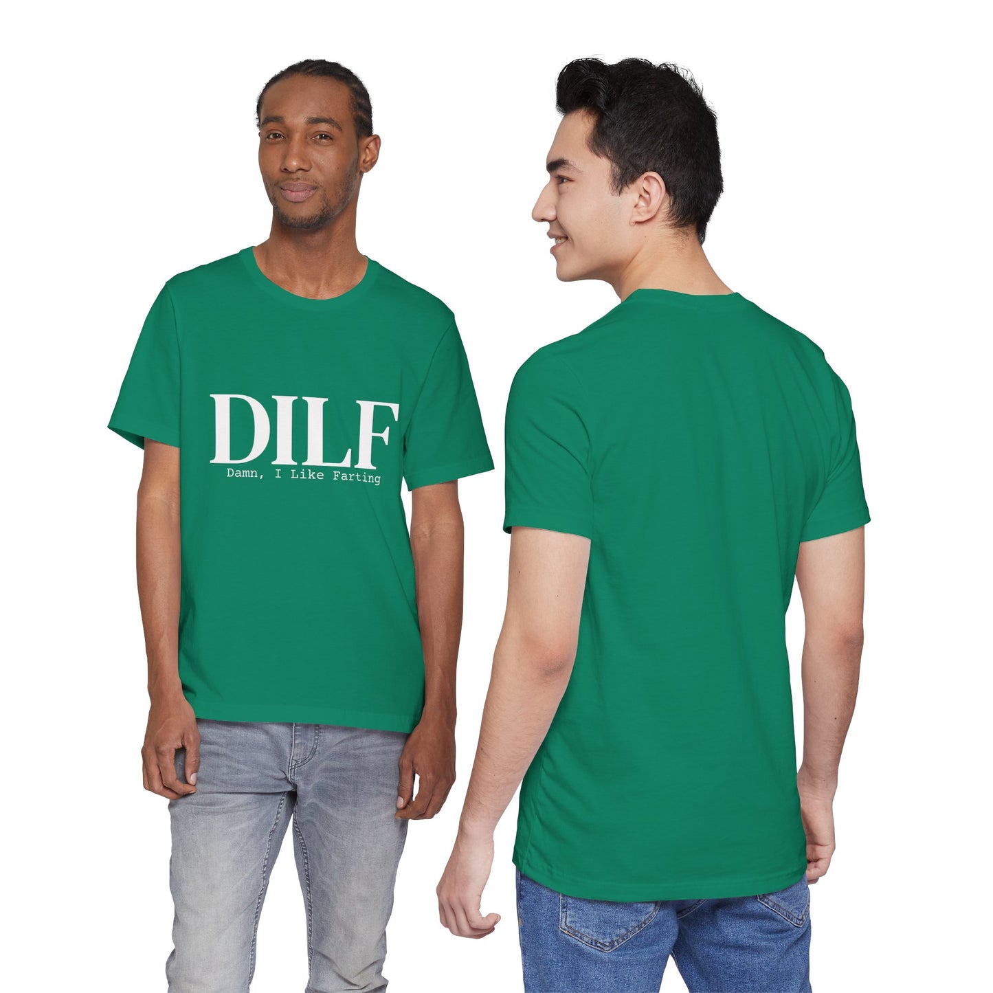 DILF Funny Graphic Tee — "Damn, I Like to Fart" Novelty T-Shirt