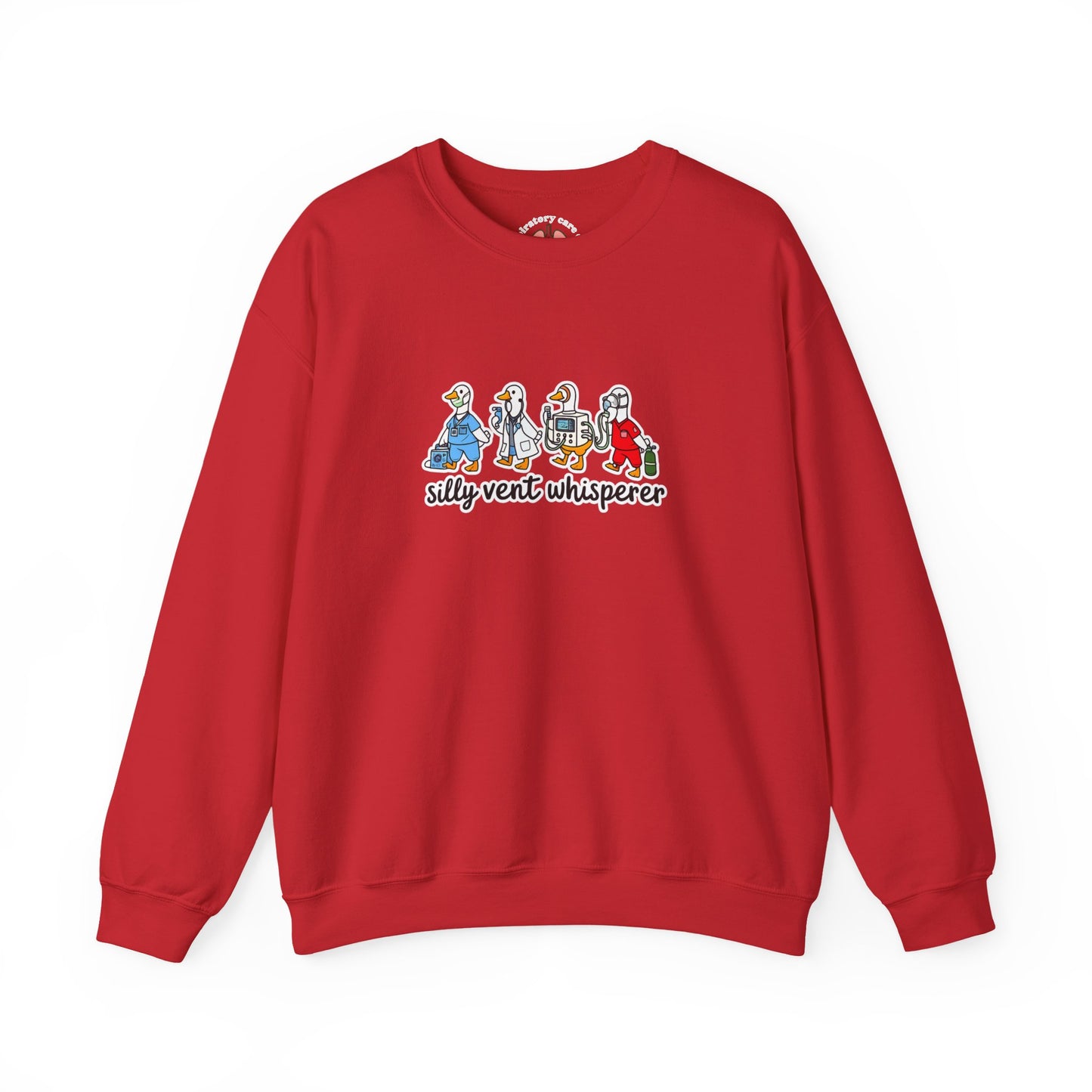 Crewneck Sweatshirt — "Silly Vent Whisperer" Cartoon Characters Graphic