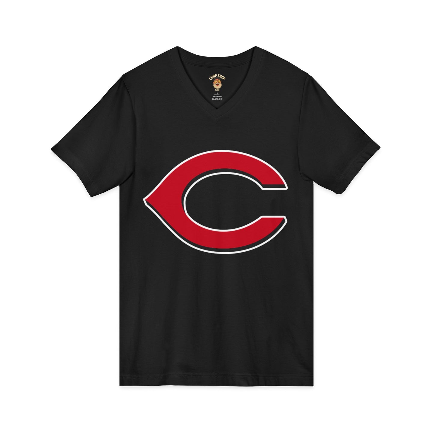 Cincinnati-Style Red 'C' V-Neck Tee