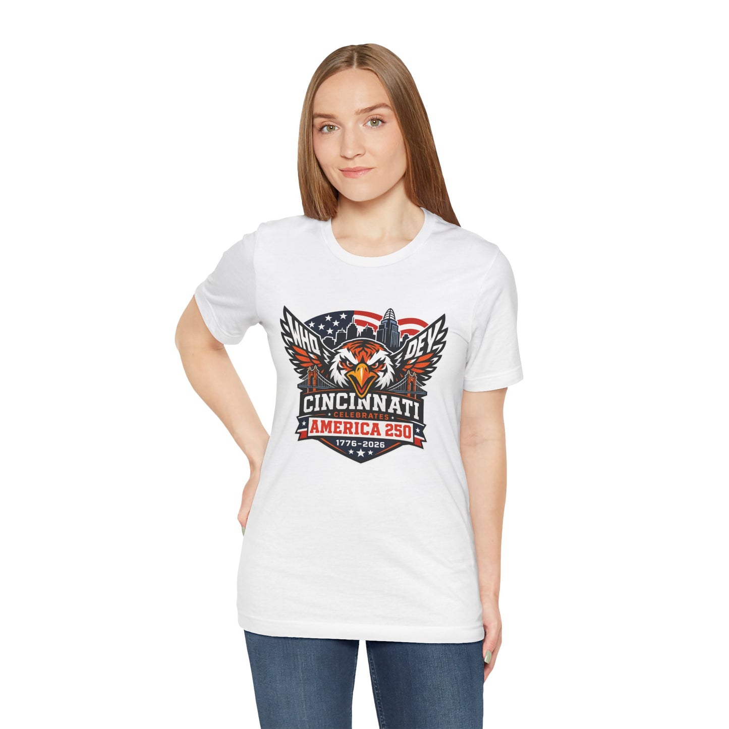 Cincinnati Celebrates America 250 Years of Freedom! Tiger Crest T‑Shirt