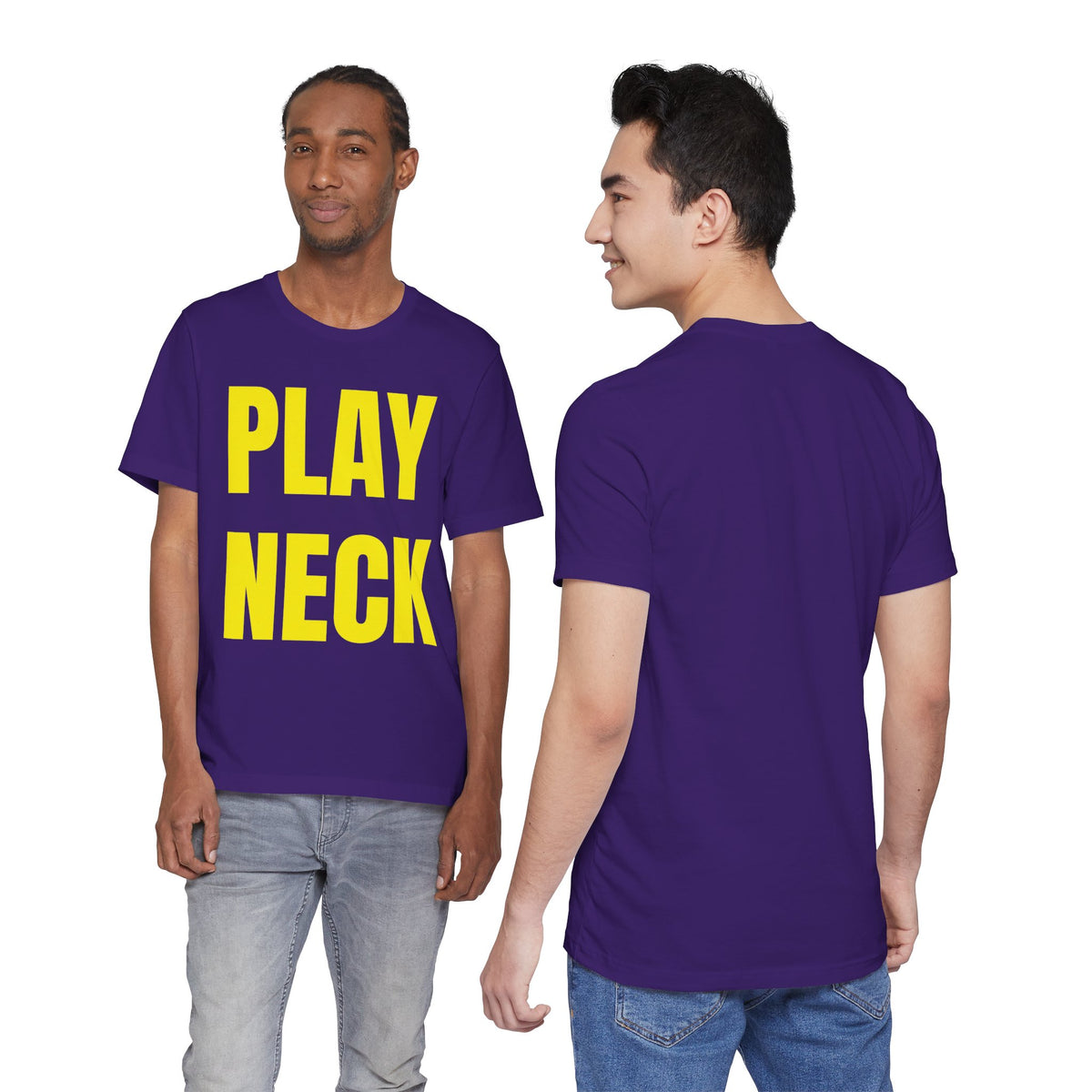 🐯 PLAY NECK Graphic Tee 🎺💜💛