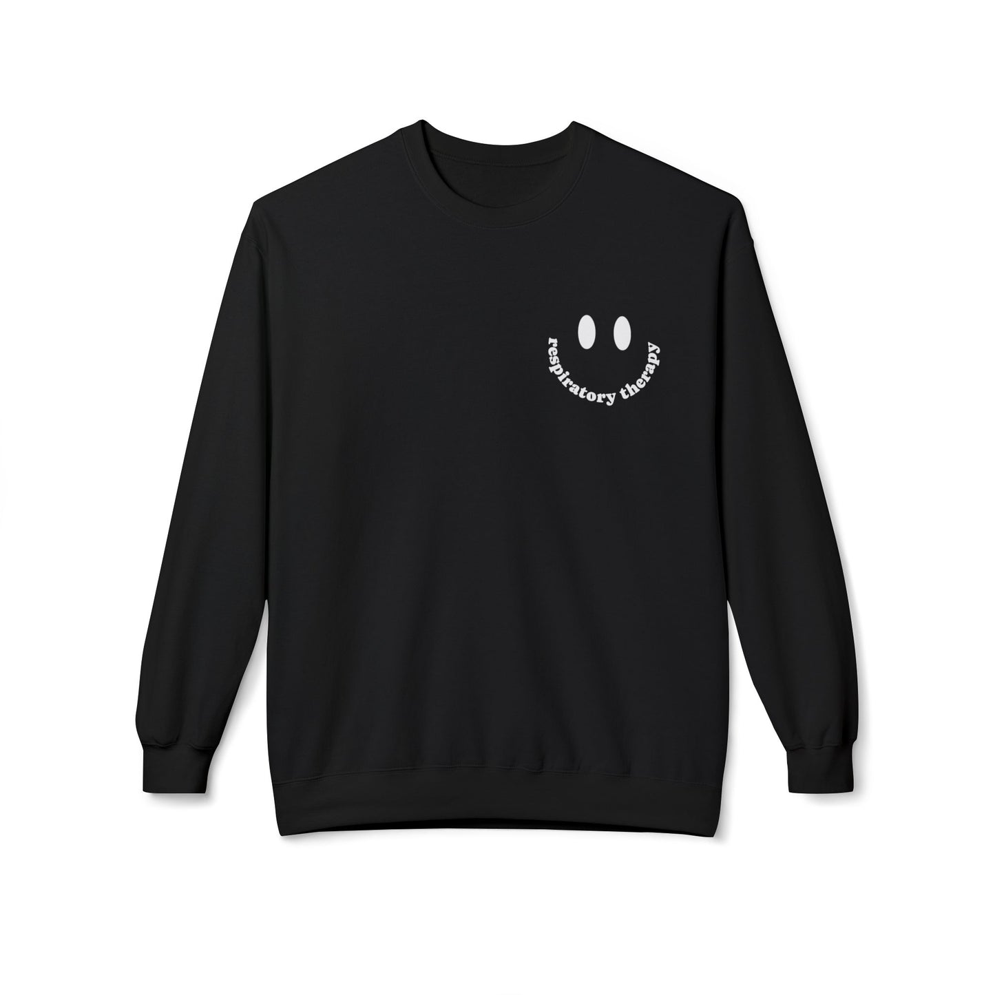 Breathing Anatomy Sweatshirt — "It's Just Breathing" Lungs Graphic Pulmonary Science Crewneck