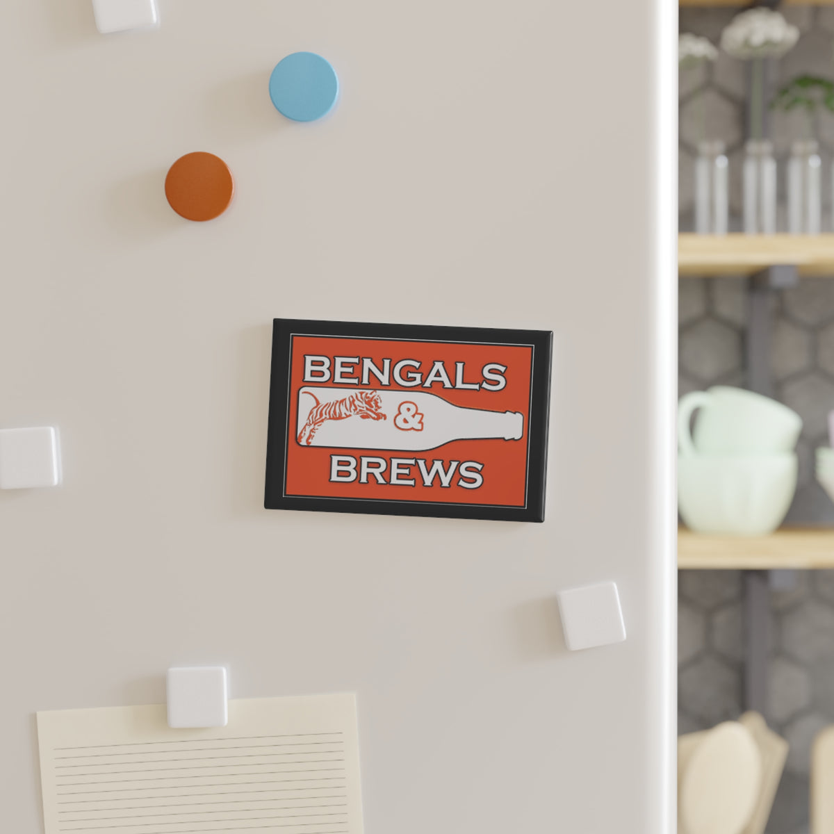 🏈 Official Bengals and Brews Podcast Merchandise / Button Magnet