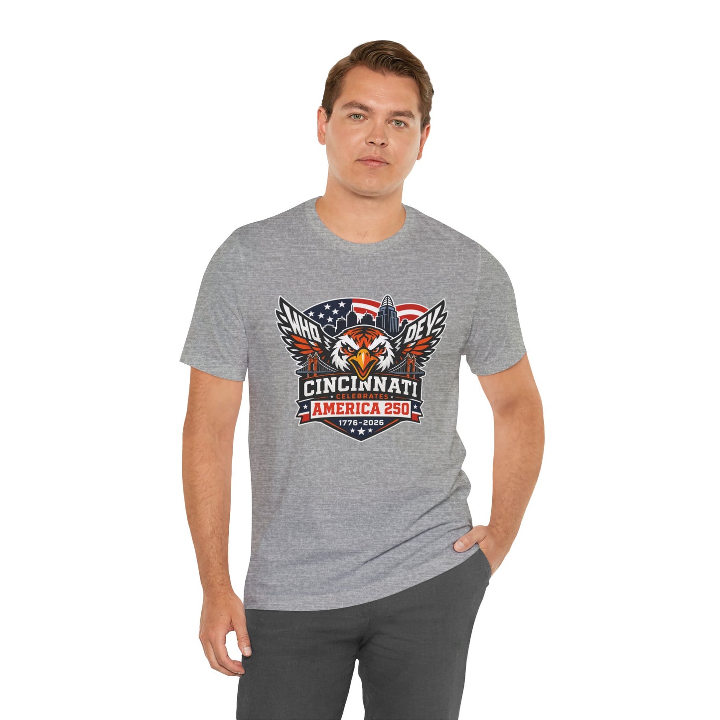 Cincinnati Celebrates America 250 Years of Freedom! Tiger Crest T‑Shirt