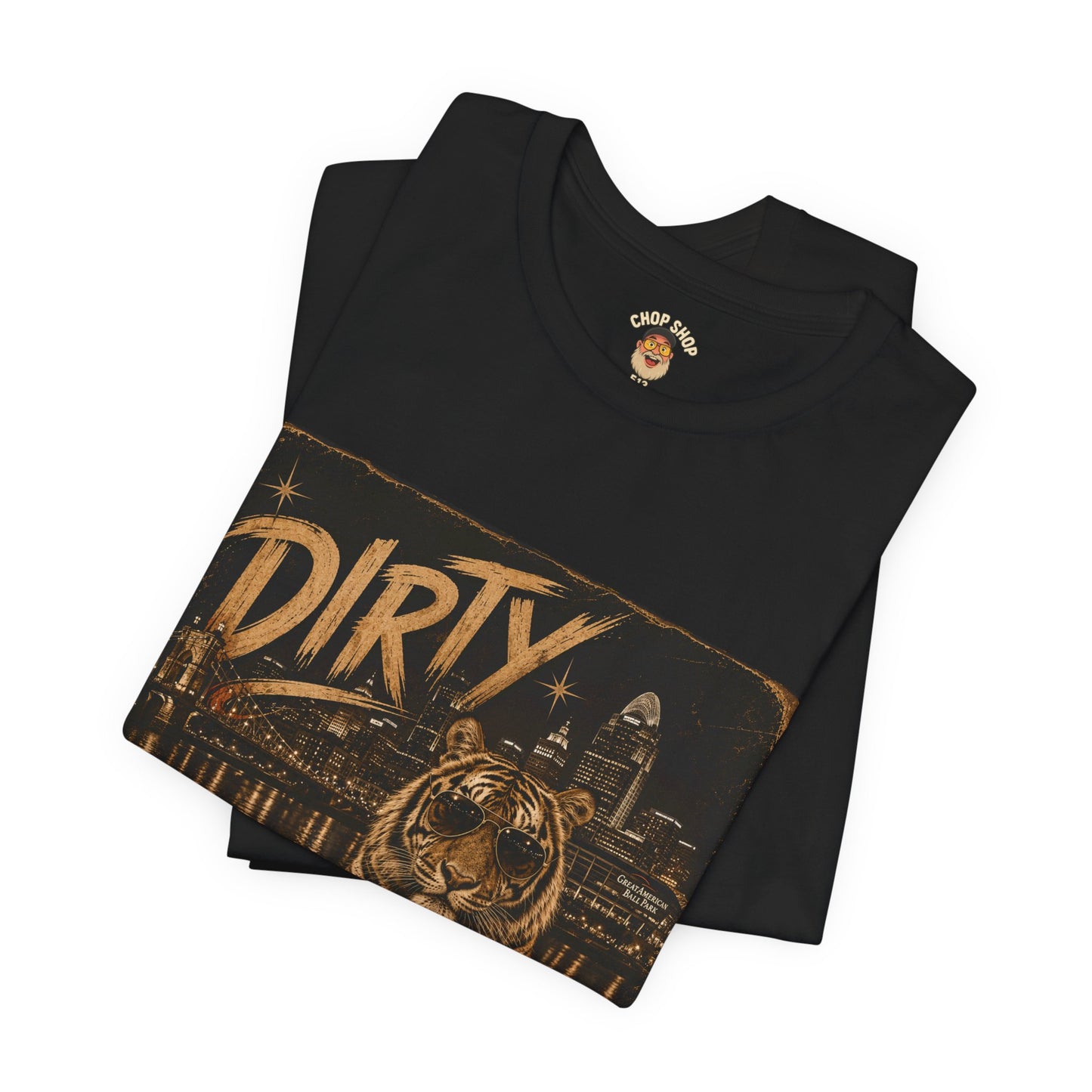 Tiger City Tee — "DIRTY" Vintage Urban Tiger Graphic T-Shirt