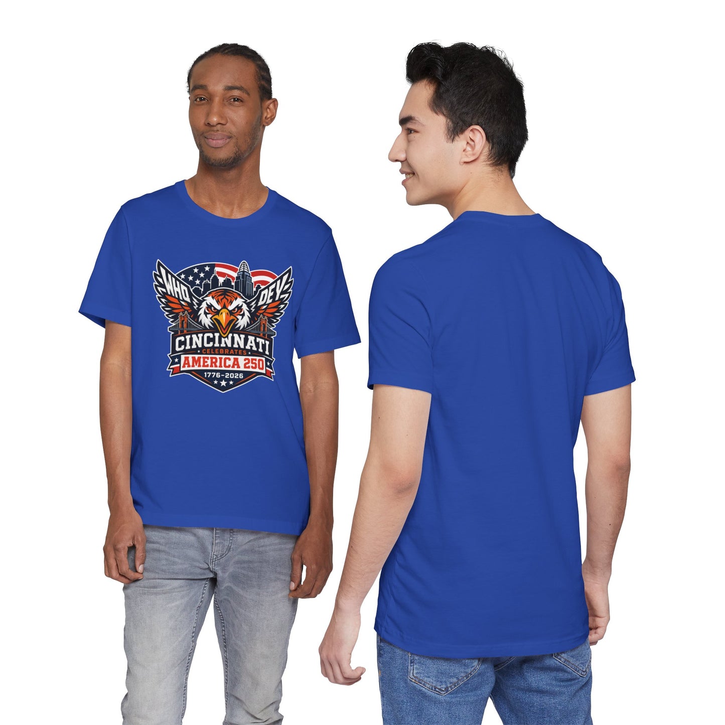 Cincinnati Celebrates America 250 Years of Freedom! Tiger Crest T‑Shirt