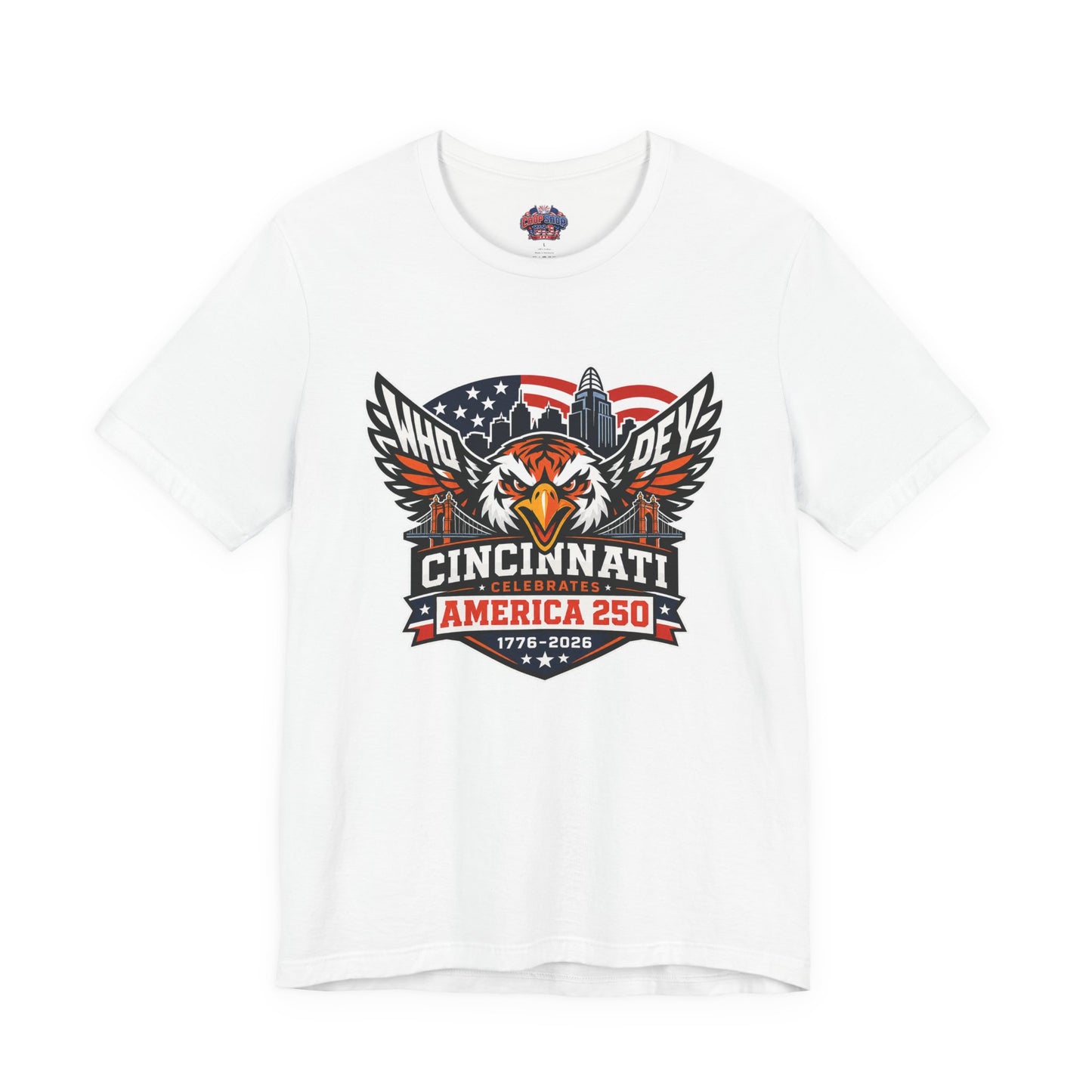 Cincinnati Celebrates America 250 Years of Freedom! Tiger Crest T‑Shirt