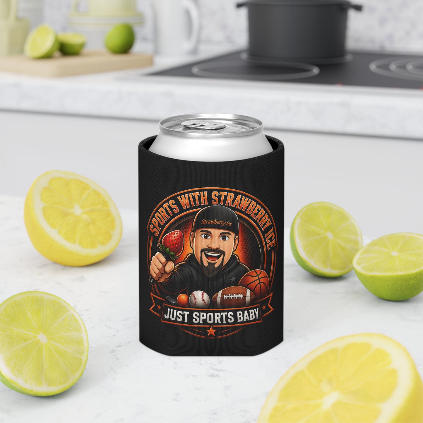Sports with Strawberry Ice Can Cooler
