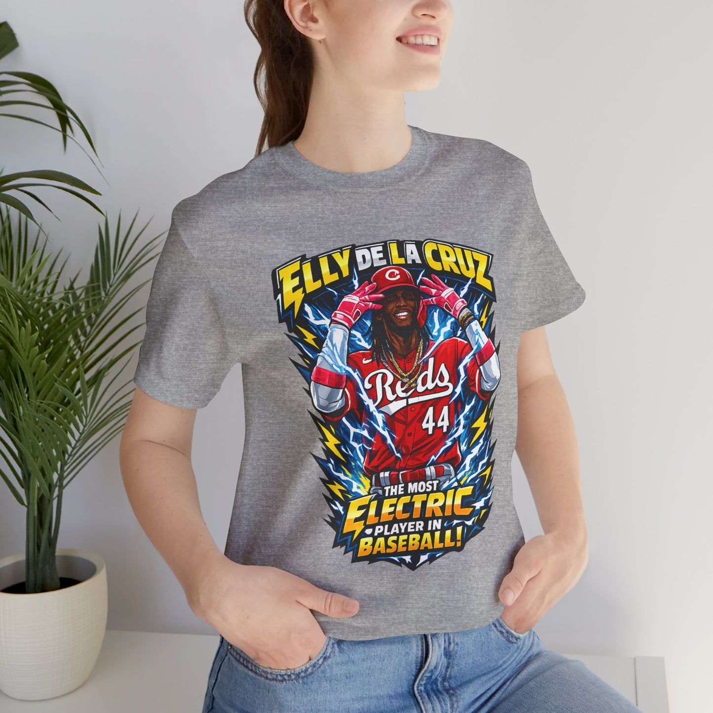 Elly De La Cruz 'The Most Electric Player in Baseball' Reds Baseball Tee
