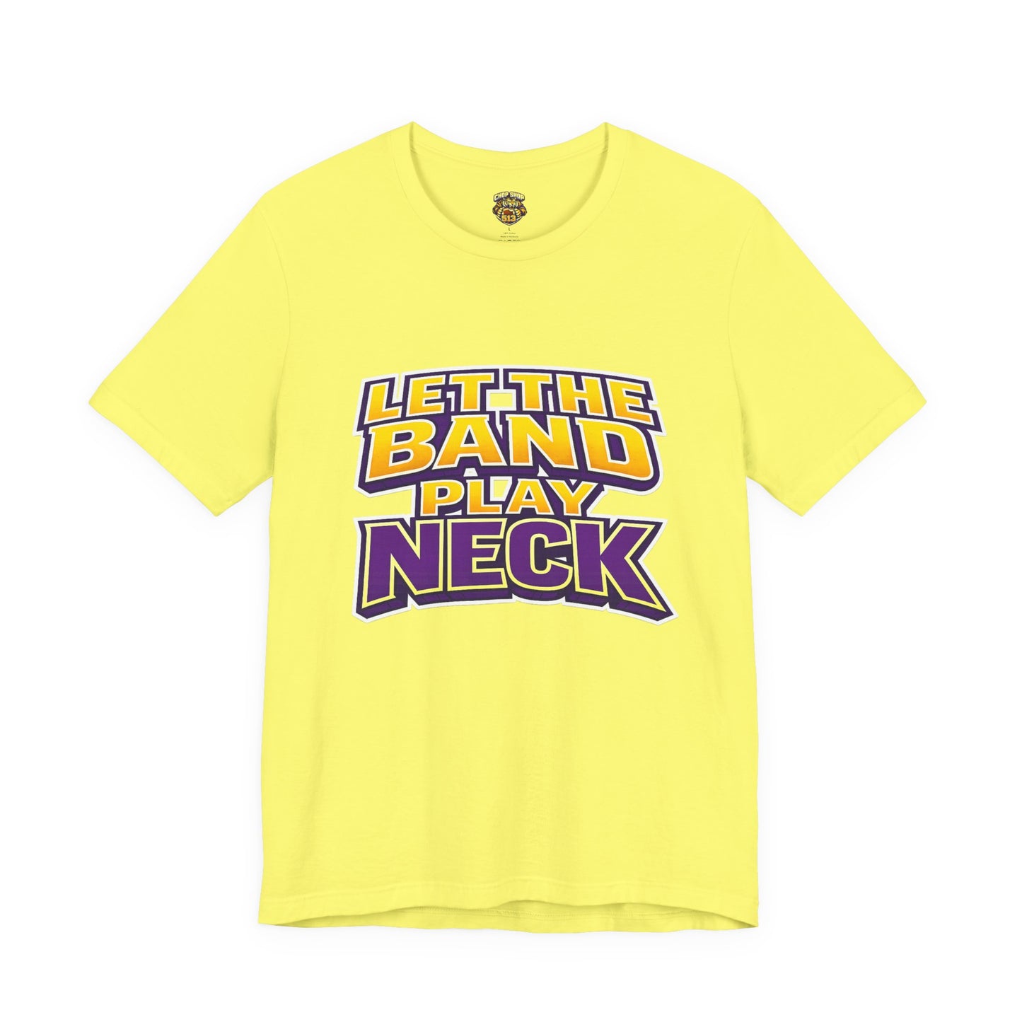 Let The Band Play Neck T-Shirt – Retro Sports Band Tee