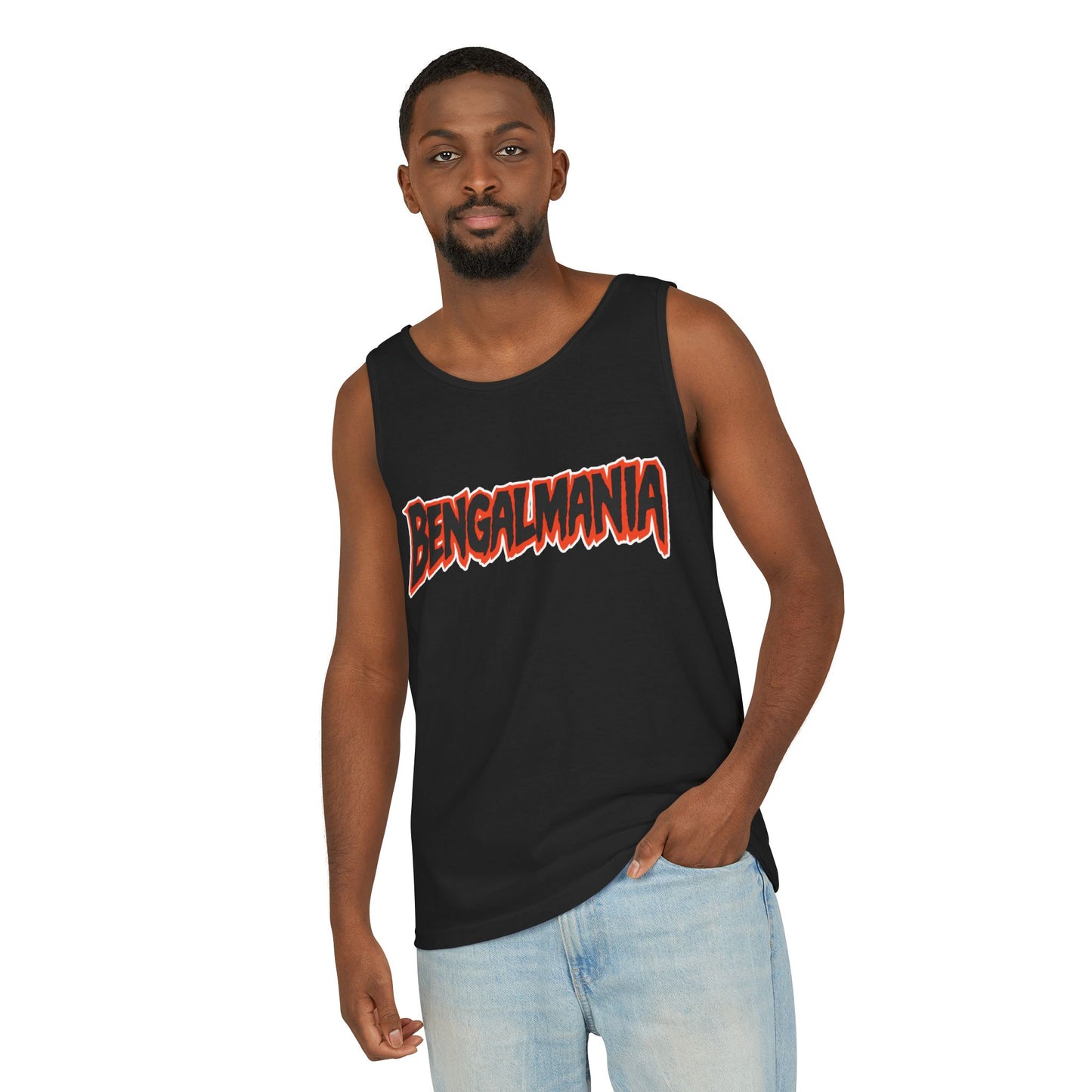 Bengalmania Unisex Garment-Dyed Tank Top | Summer Vibes, Casual Wear, Festival Ready, Athletic Gear, Homecoming