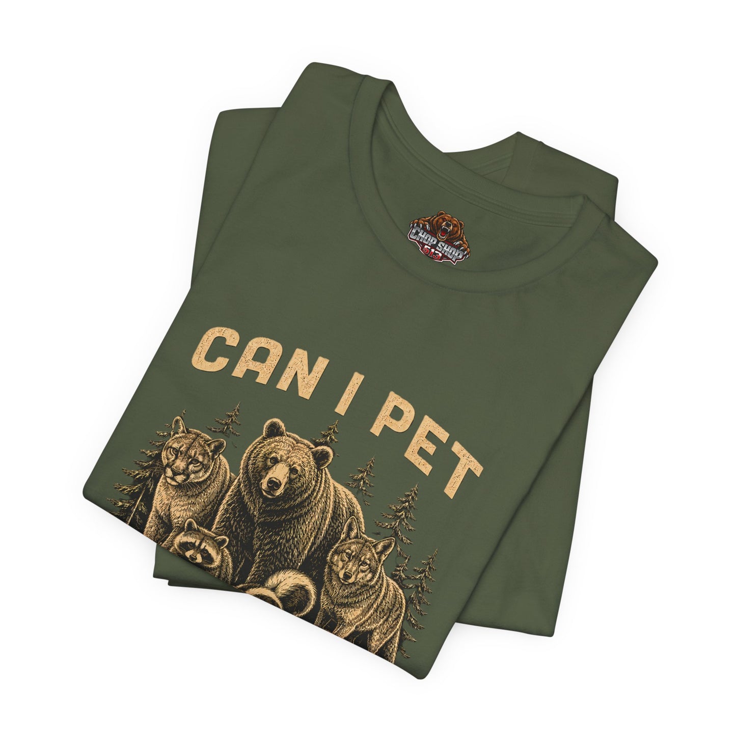 Can I Pet Dem Dawgs? Gatlinburg TN Vintage Wildlife Tee