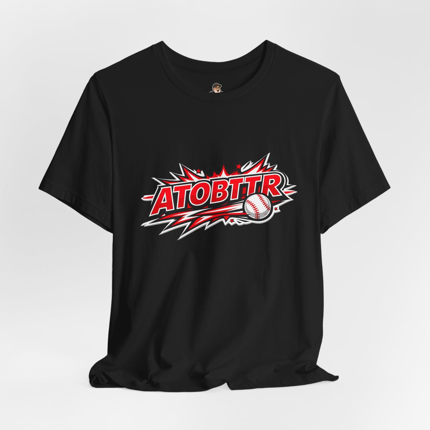 ATOBTTR Baseball Graphic Tee – Retro Explosive Sports Shirt