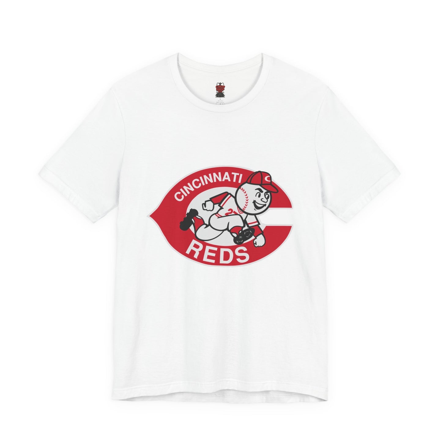 Cincinnati Reds Logo Baseball T‑Shirt — Retro Mr. Redlegs Fan Tee