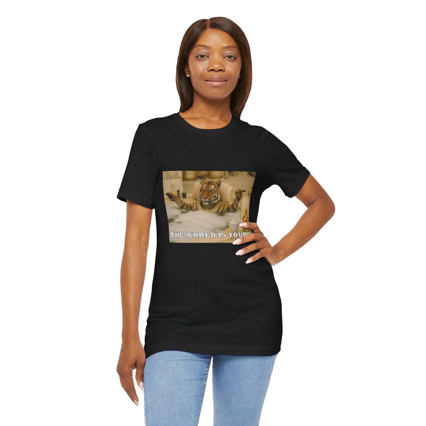 🐅 The World Is Yours – Luxury Tiger Graphic Tee