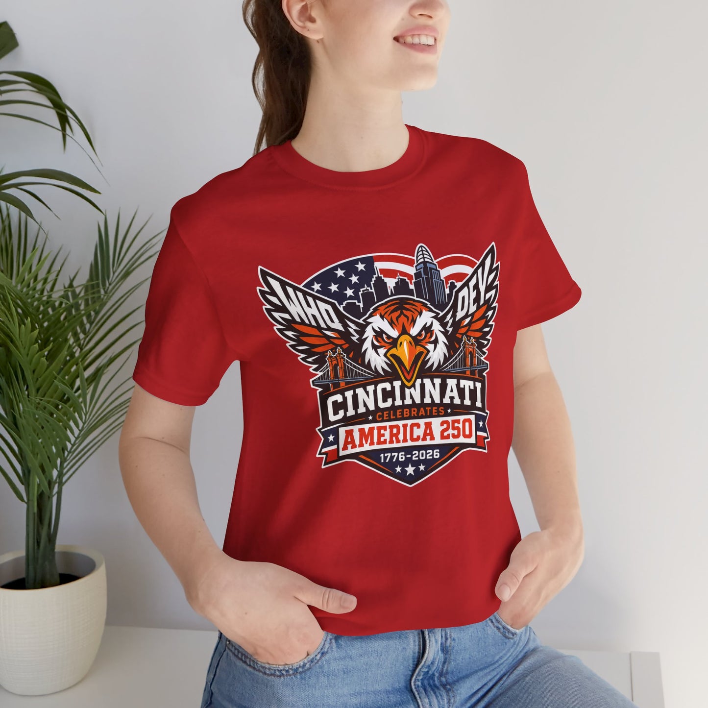 Cincinnati Celebrates America 250 Years of Freedom! Tiger Crest T‑Shirt