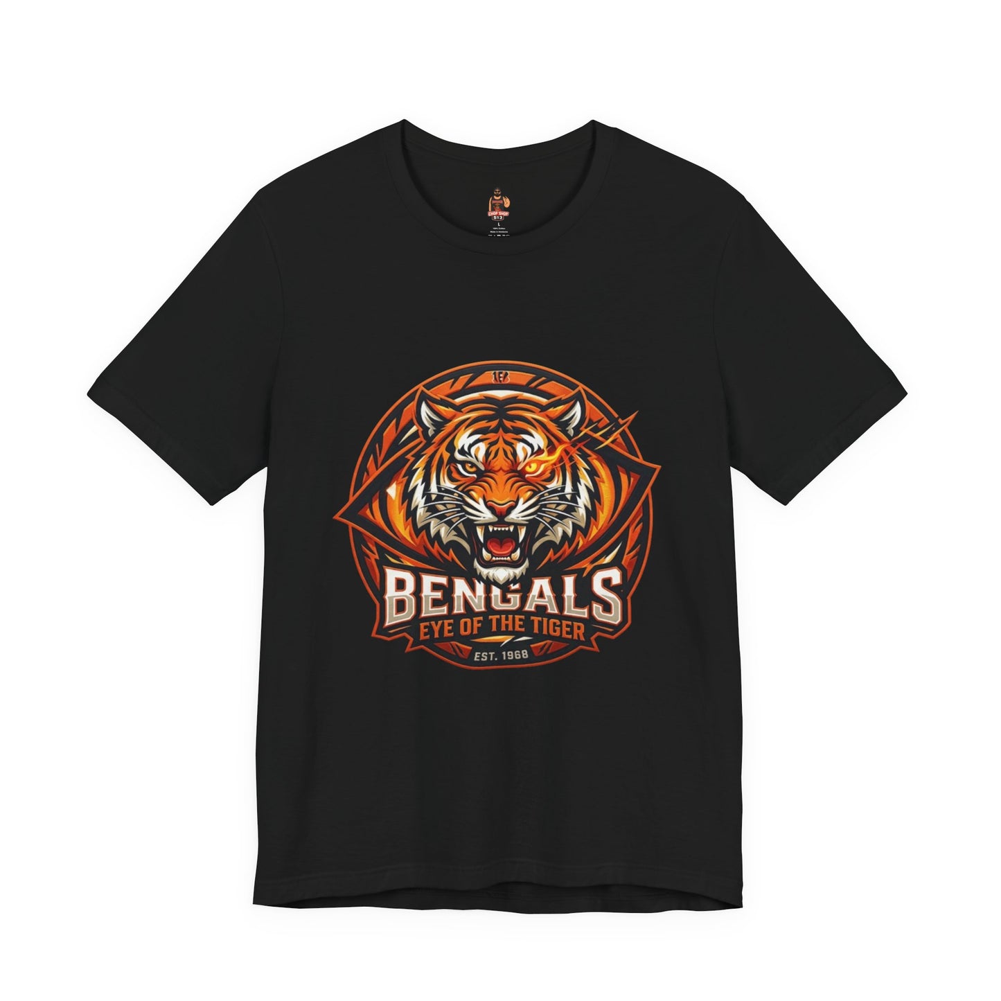 Bengals 'Eye of the Tiger' Graphic Tee – Bold Orange Fan Shirt
