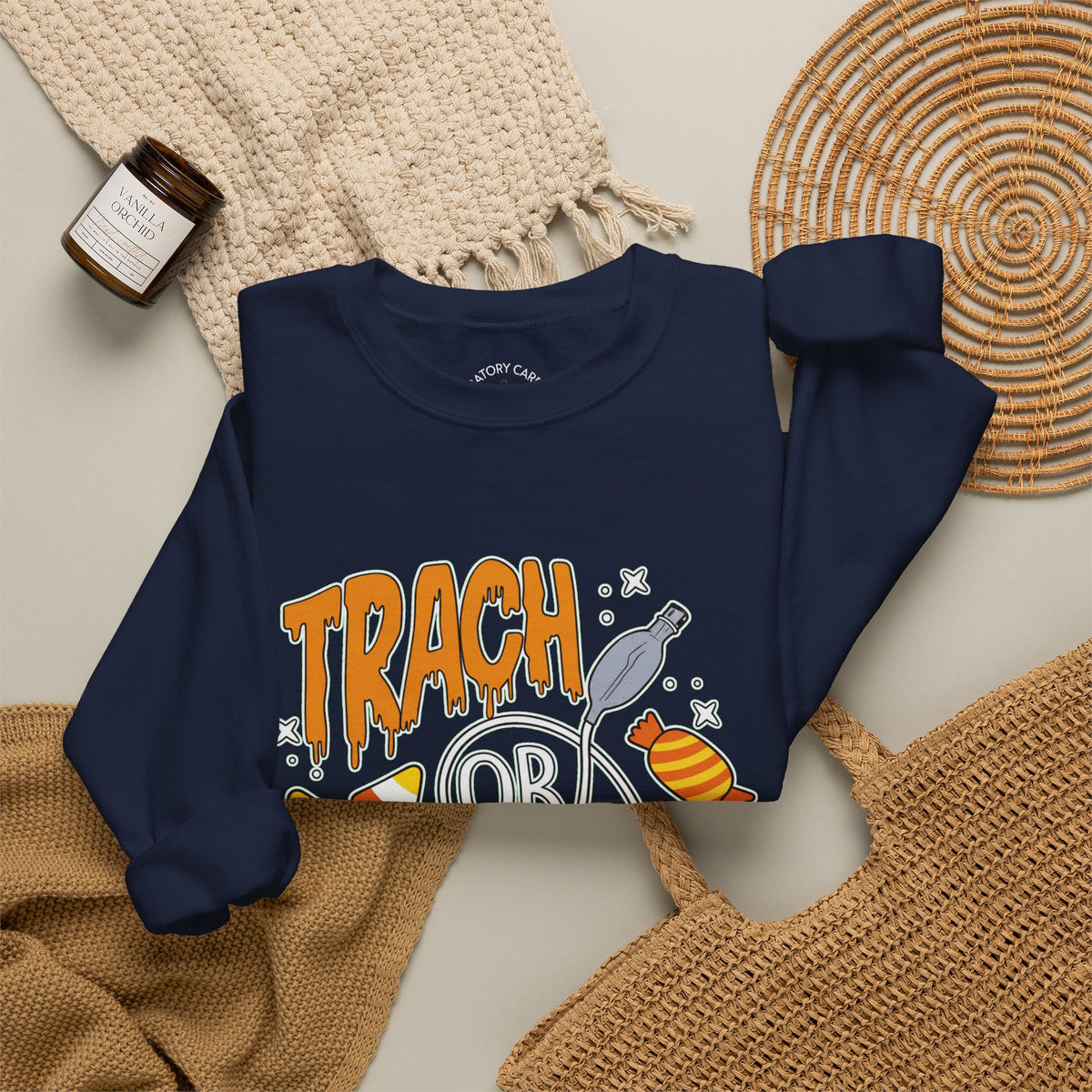 🎃 TRACH OR TREAT CREWNECK SWEATSHIRT 🫁🍬