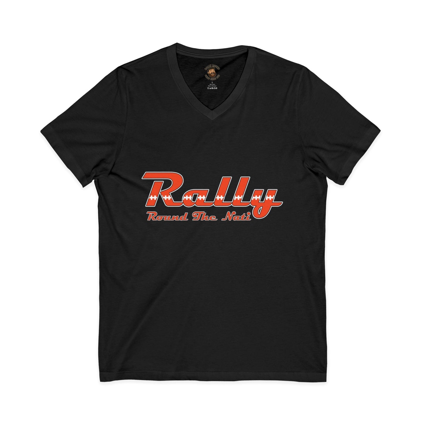 V-neck Rally Round the Nati Unisex V-Neck Tee