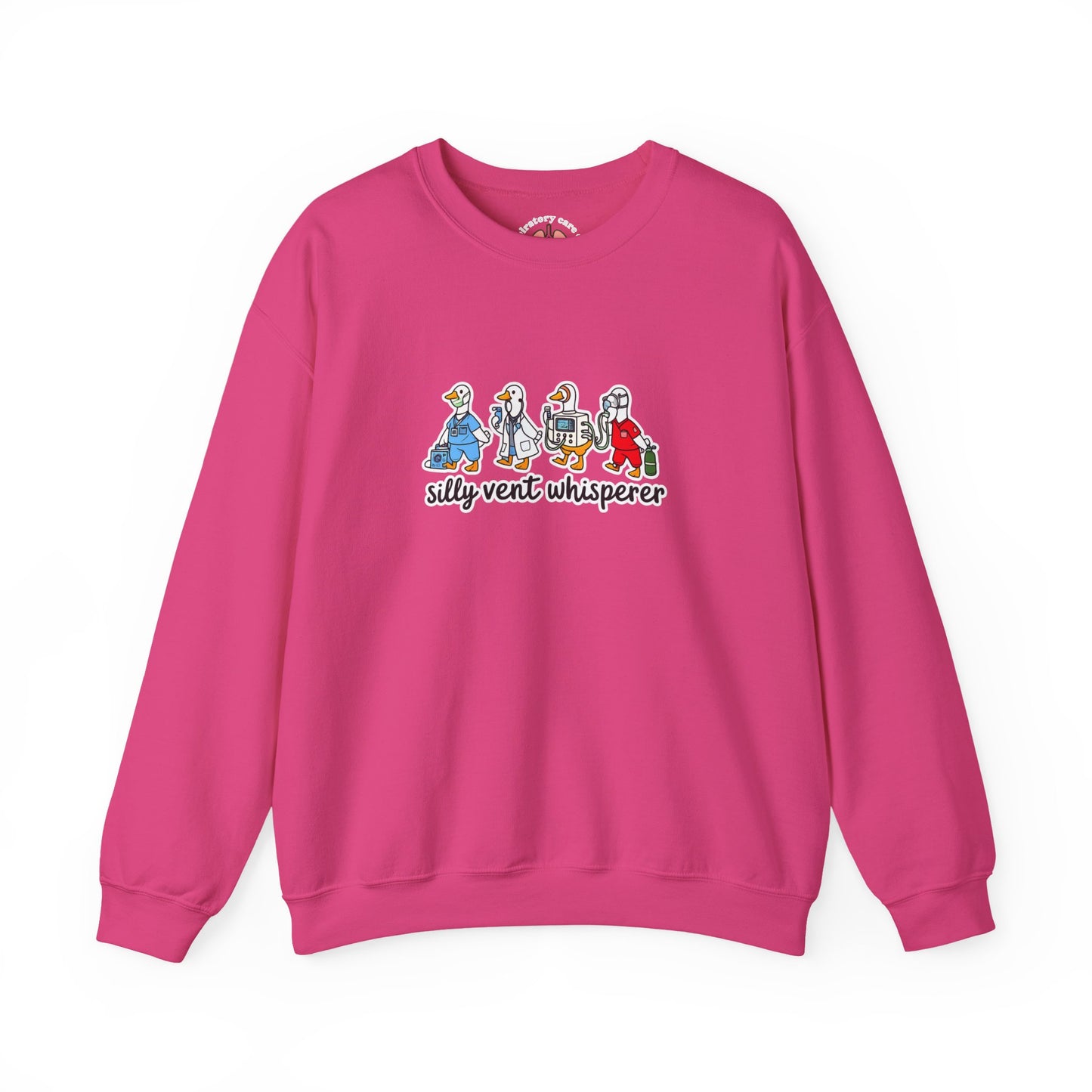 Crewneck Sweatshirt — "Silly Vent Whisperer" Cartoon Characters Graphic