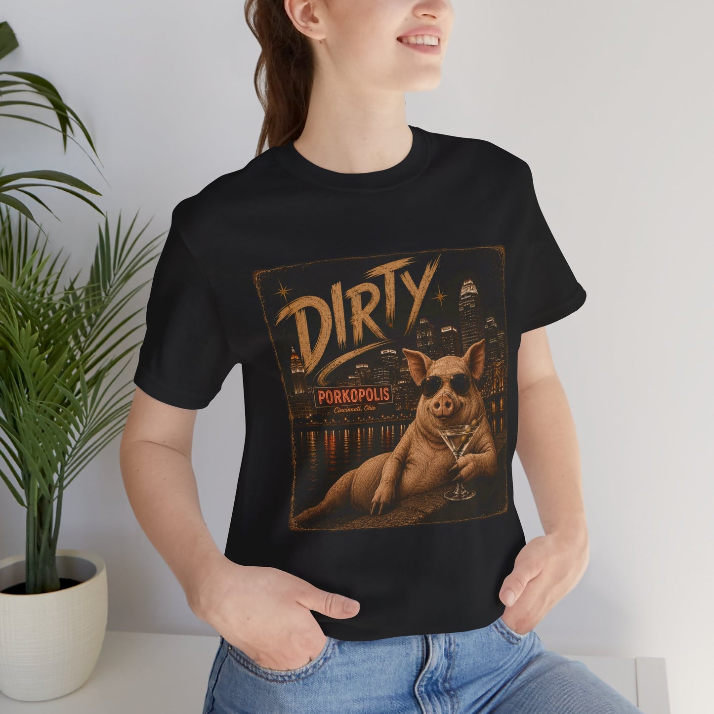 DIRTY Porkopolis Martini T-Shirt 🍸🐷