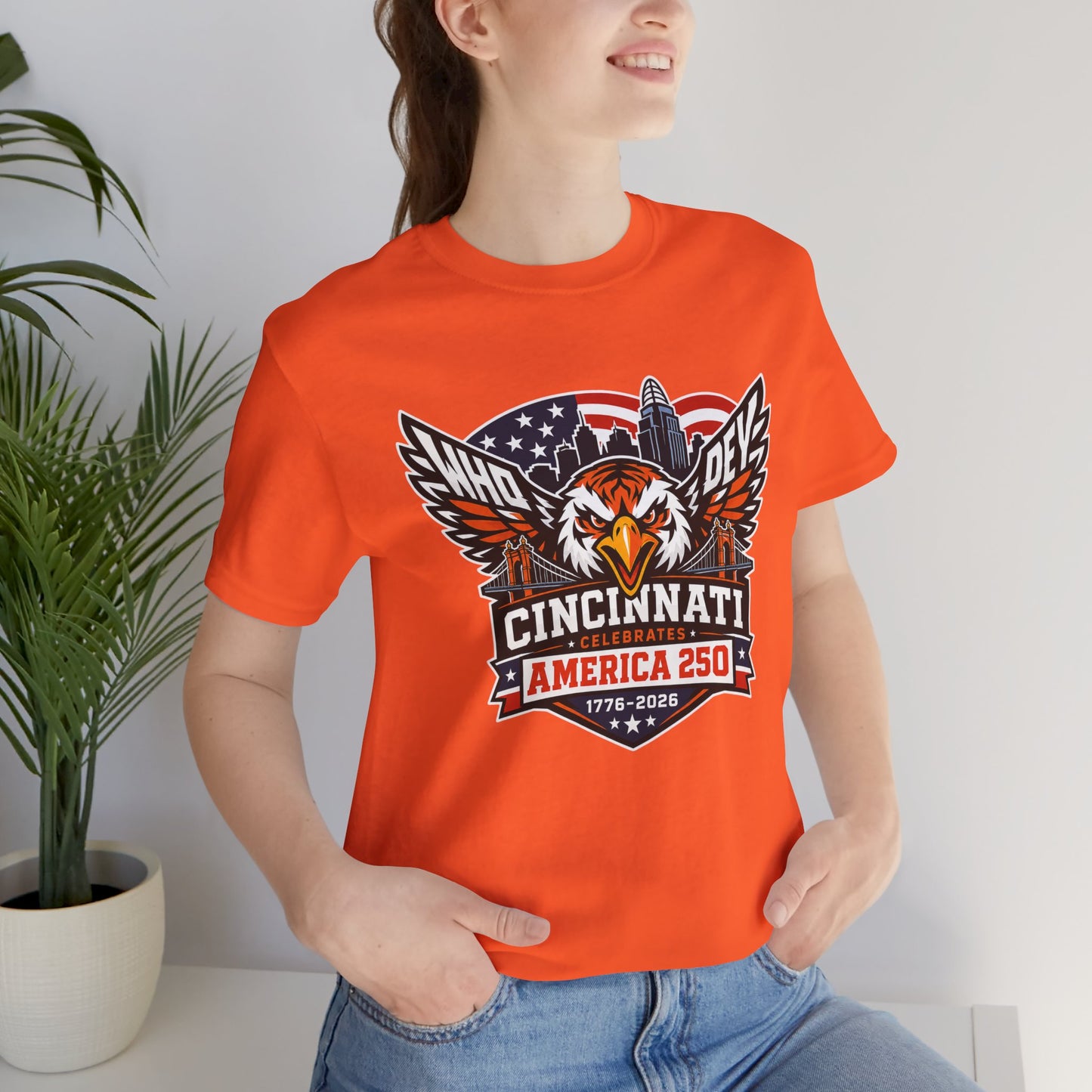 Cincinnati Celebrates America 250 Years of Freedom! Tiger Crest T‑Shirt