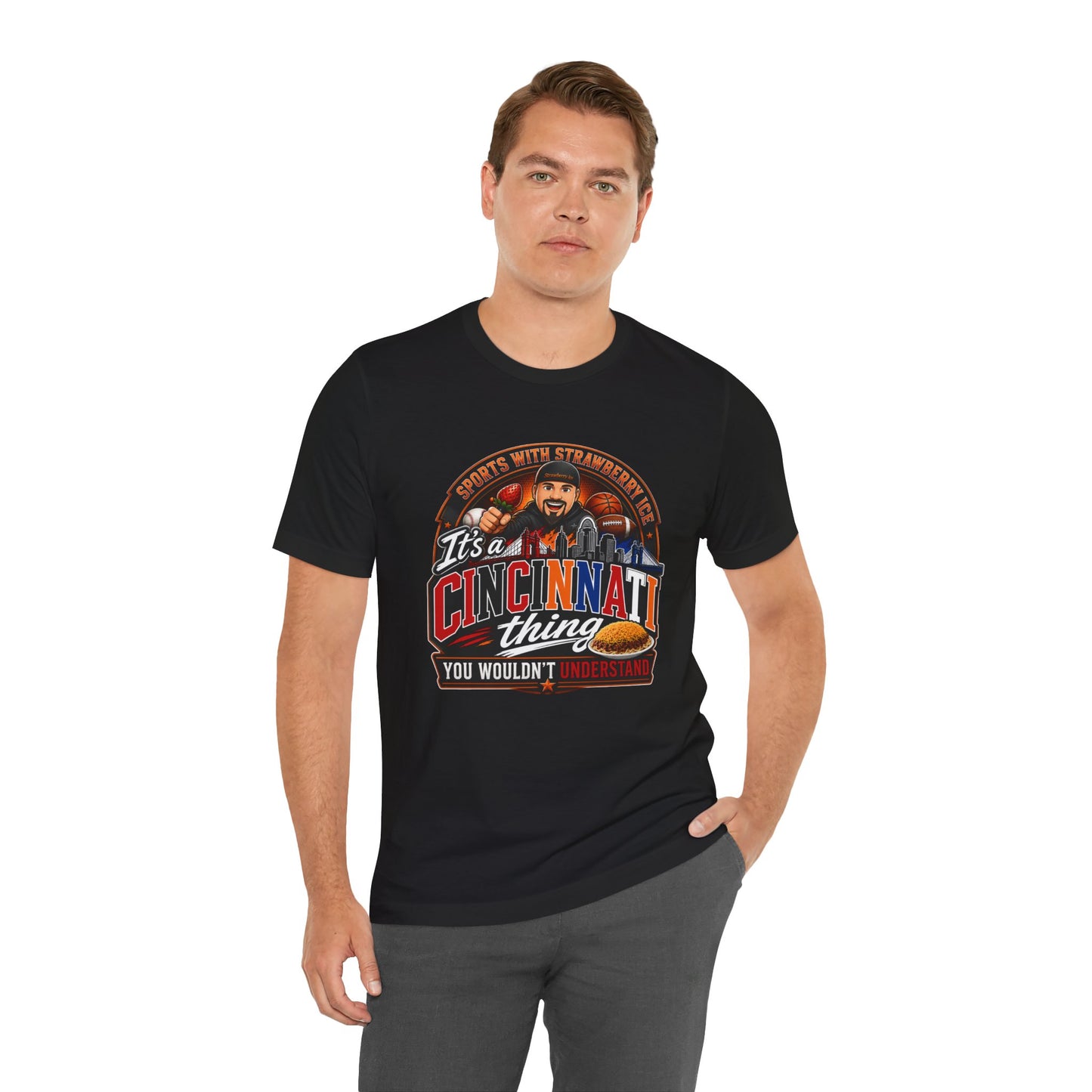 Sports with Strawberry Ice - Cincinnati Thing T‑Shirt — Cincinnati Pride Tee