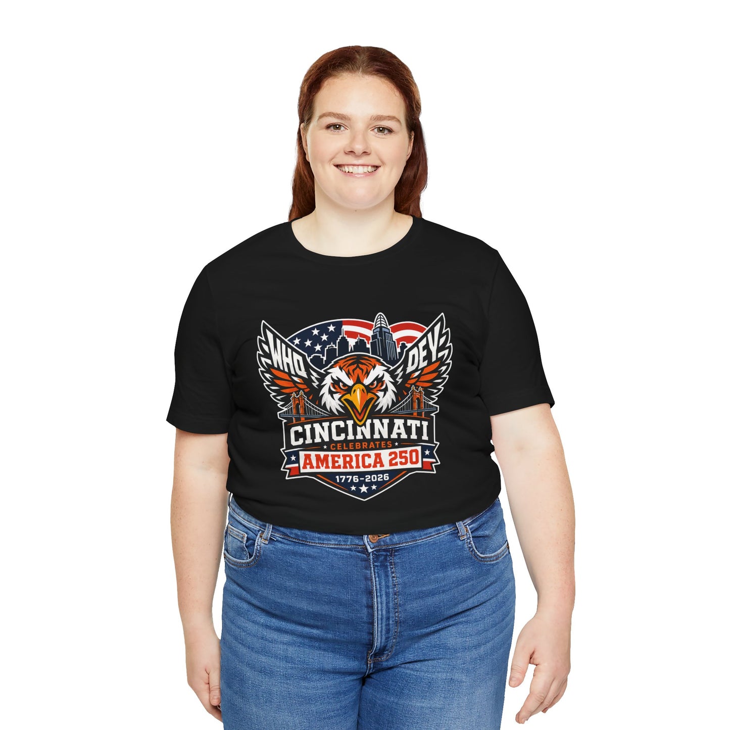 Cincinnati Celebrates America 250 Years of Freedom! Tiger Crest T‑Shirt