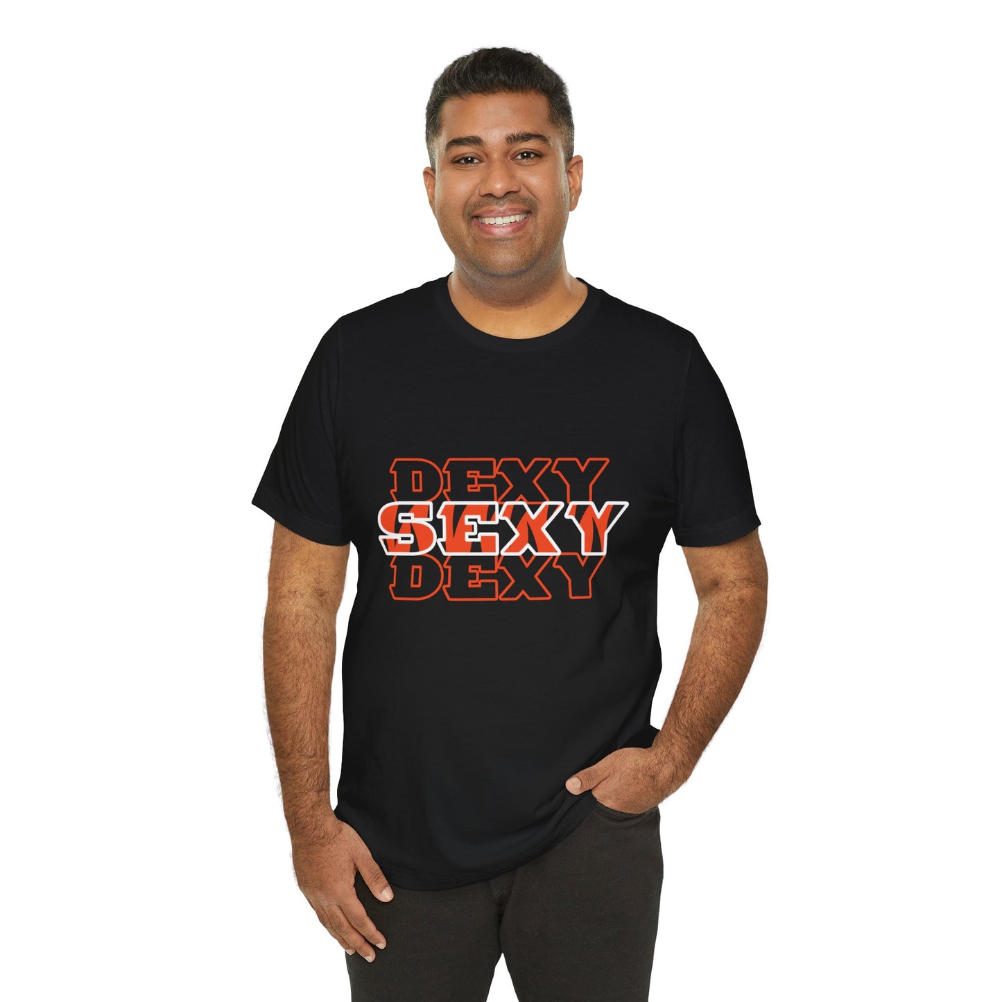 Sexy Dexy Graphic Tee — Bold Retro Text Shirt