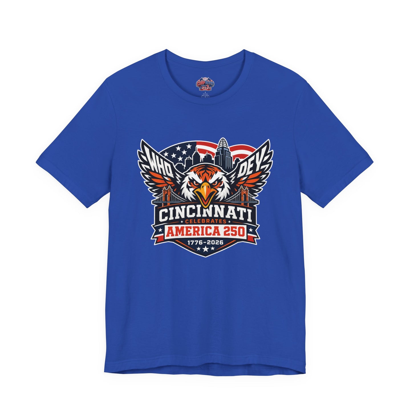 Cincinnati Celebrates America 250 Years of Freedom! Tiger Crest T‑Shirt