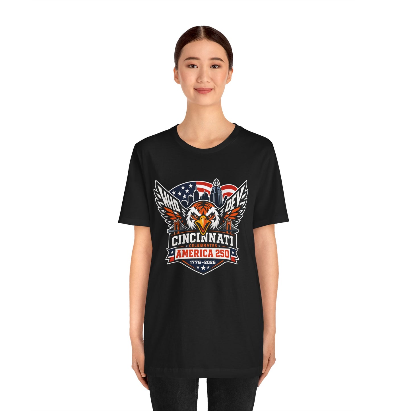 Cincinnati Celebrates America 250 Years of Freedom! Tiger Crest T‑Shirt