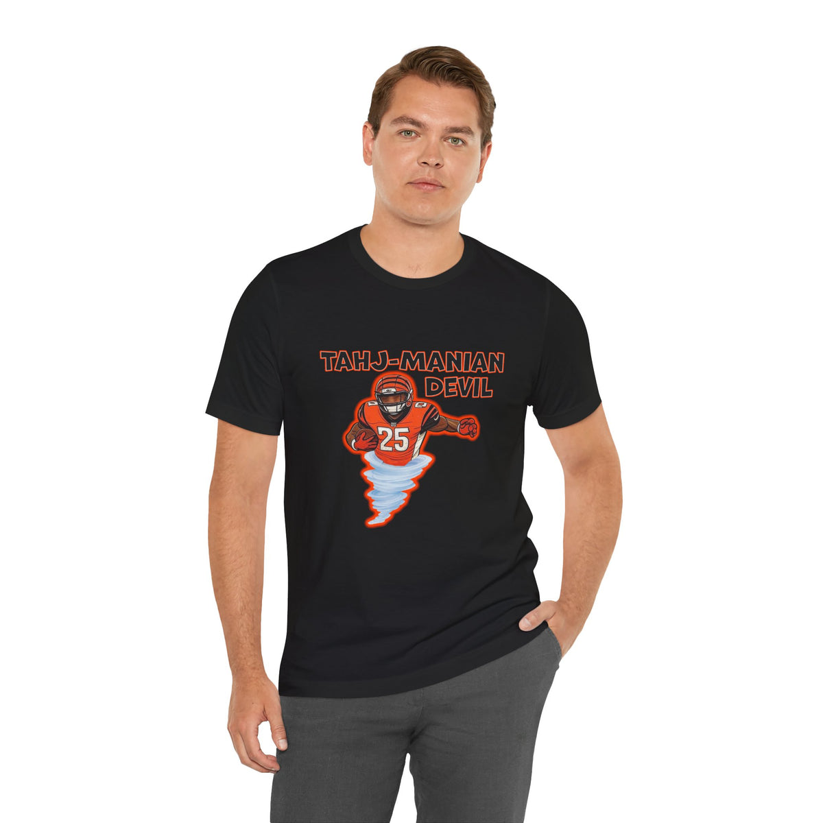 Tahj-Manian Devil Graphic Unisex Jersey Tee