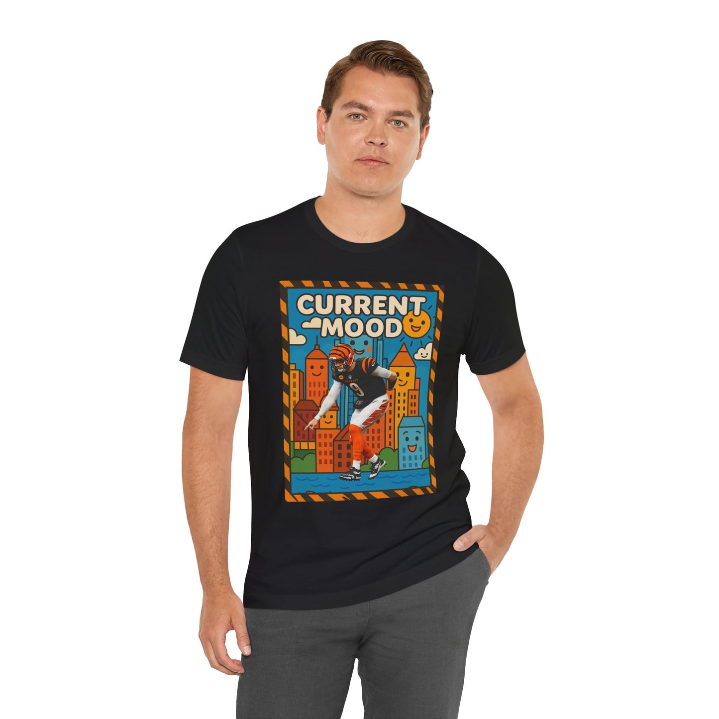 Current Mood: Hitting the Griddy T-Shirt – Joe Burrow Cincinnati Football Tee