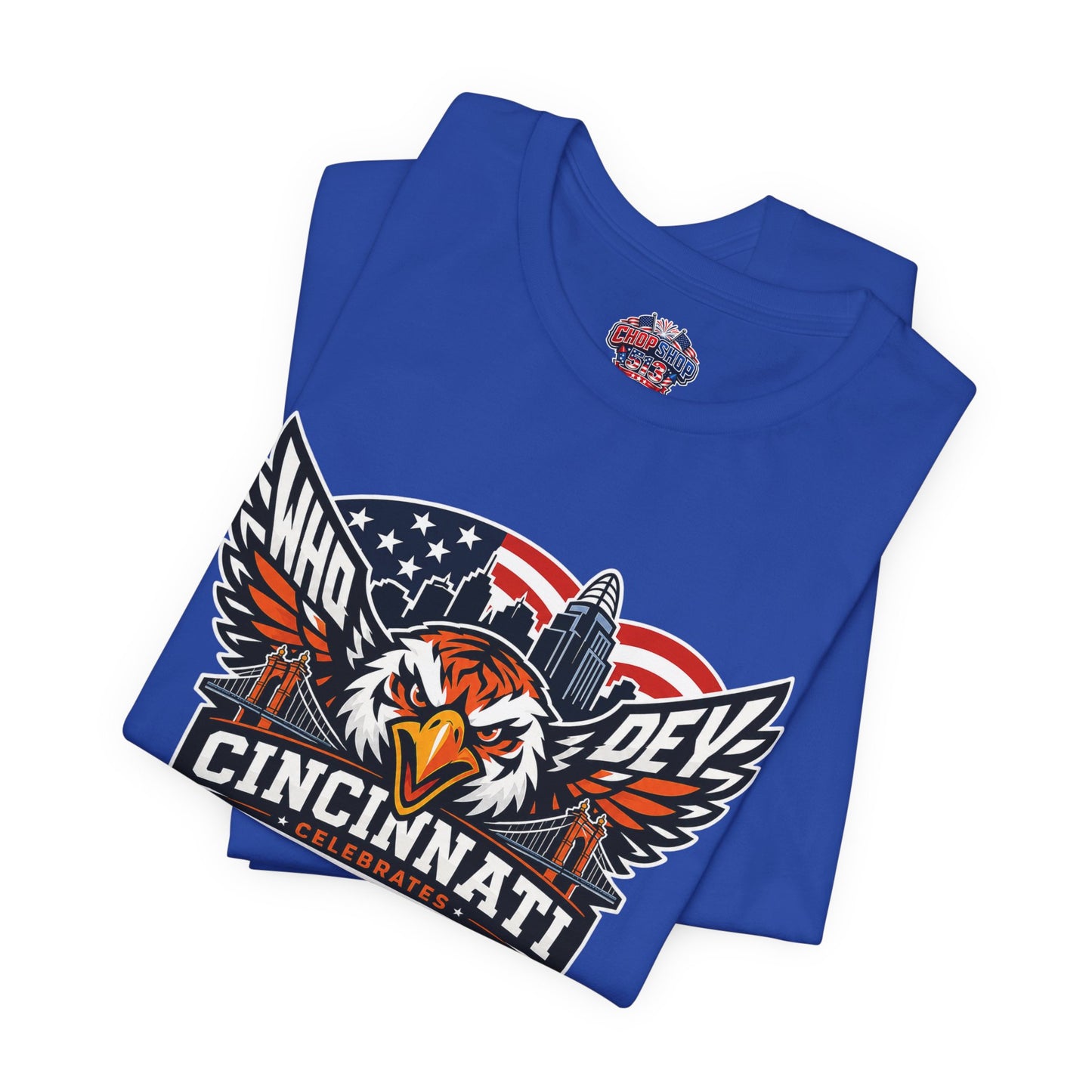 Cincinnati Celebrates America 250 Years of Freedom! Tiger Crest T‑Shirt