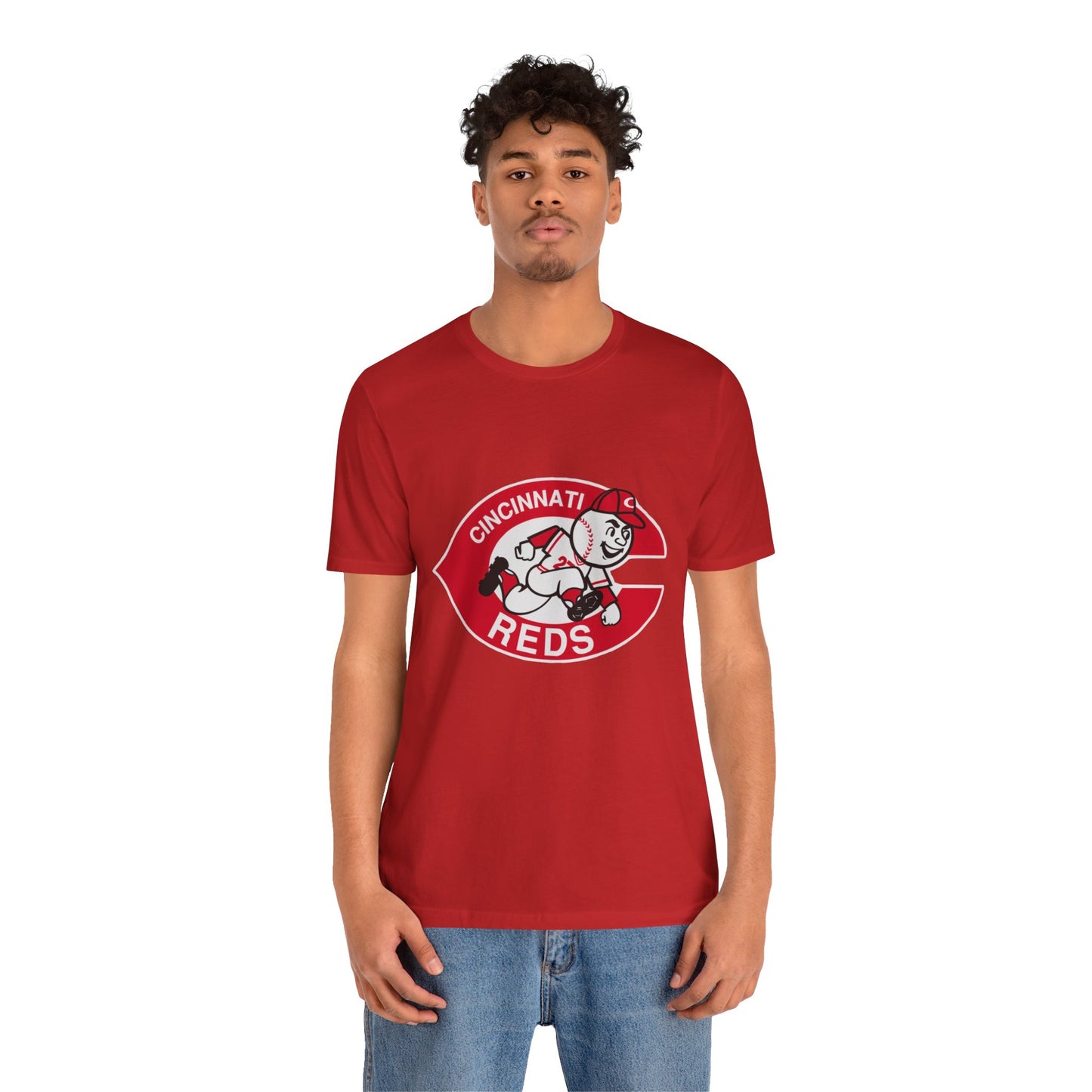 Cincinnati Reds Logo Baseball T‑Shirt — Retro Mr. Redlegs Fan Tee