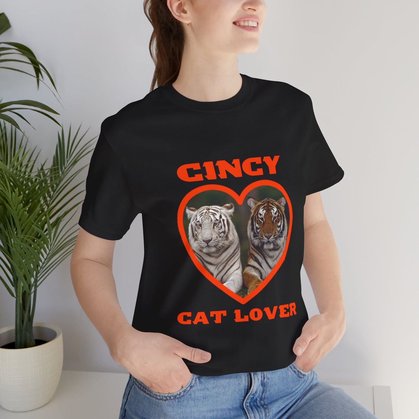 Cincy Cat Lover Unisex Jersey Tee - Perfect for WhoDey Lovers