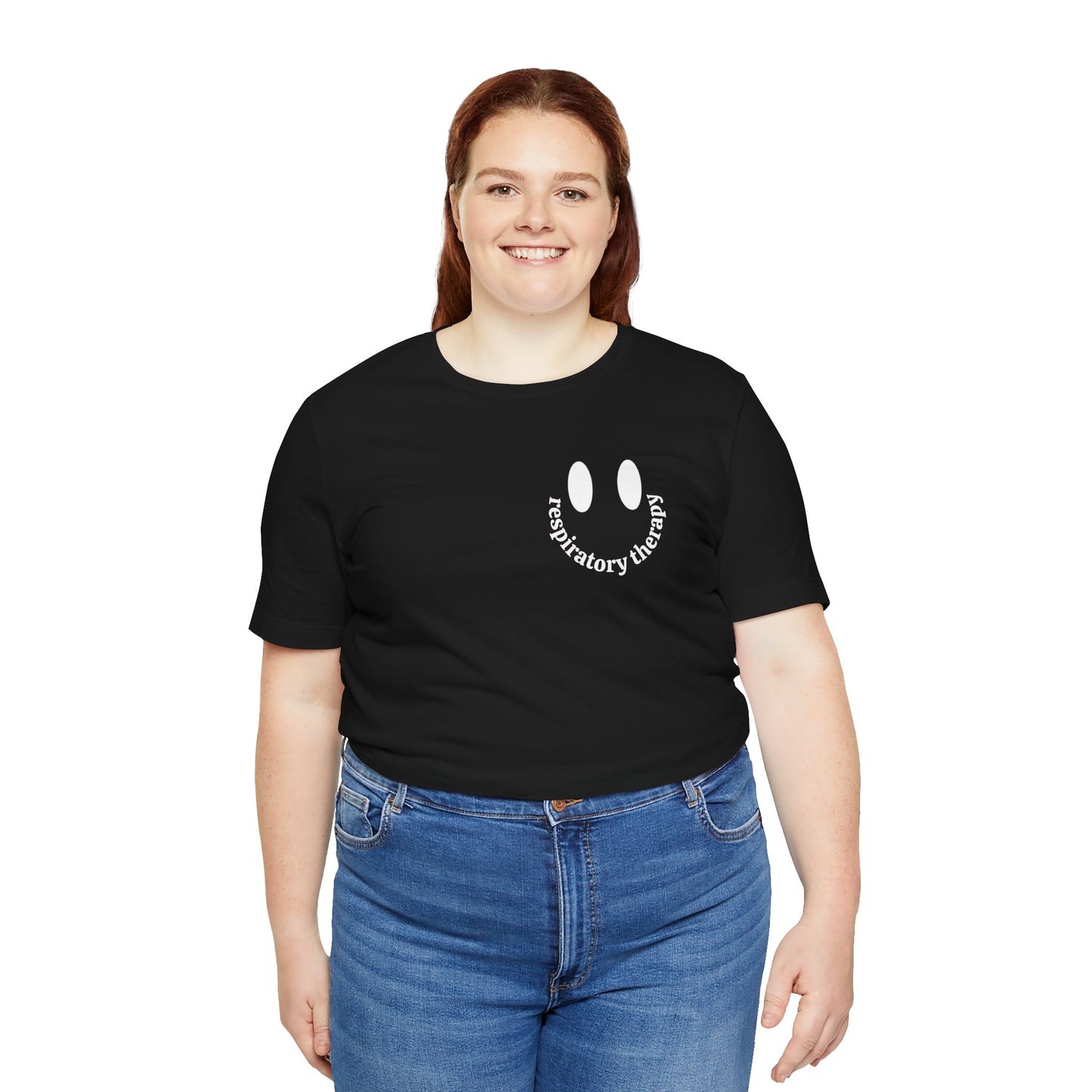 Respiratory Therapy Smiley T‑Shirt — Respiratory Therapist Gift