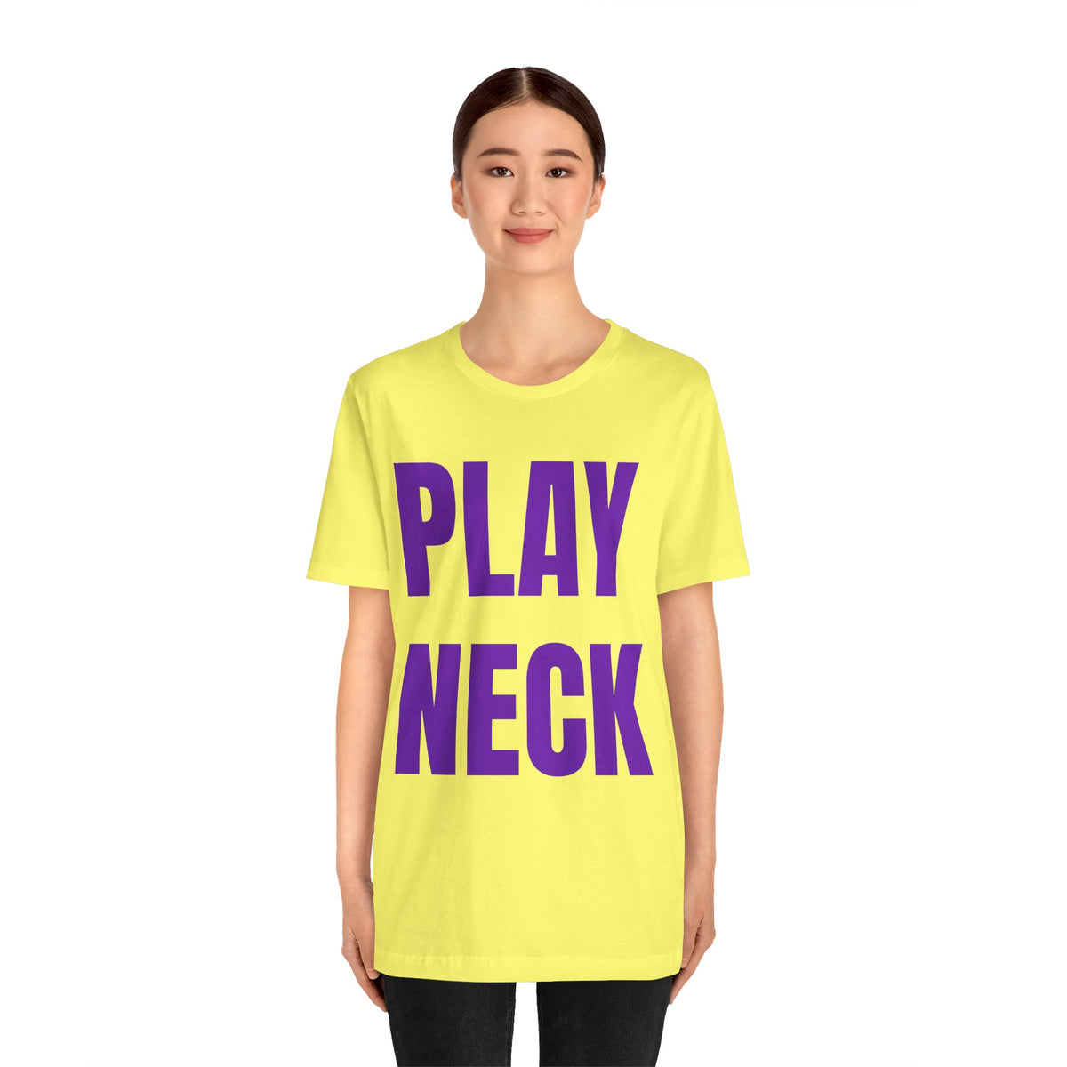 🐯 PLAY NECK Graphic Tee 🎺💜💛